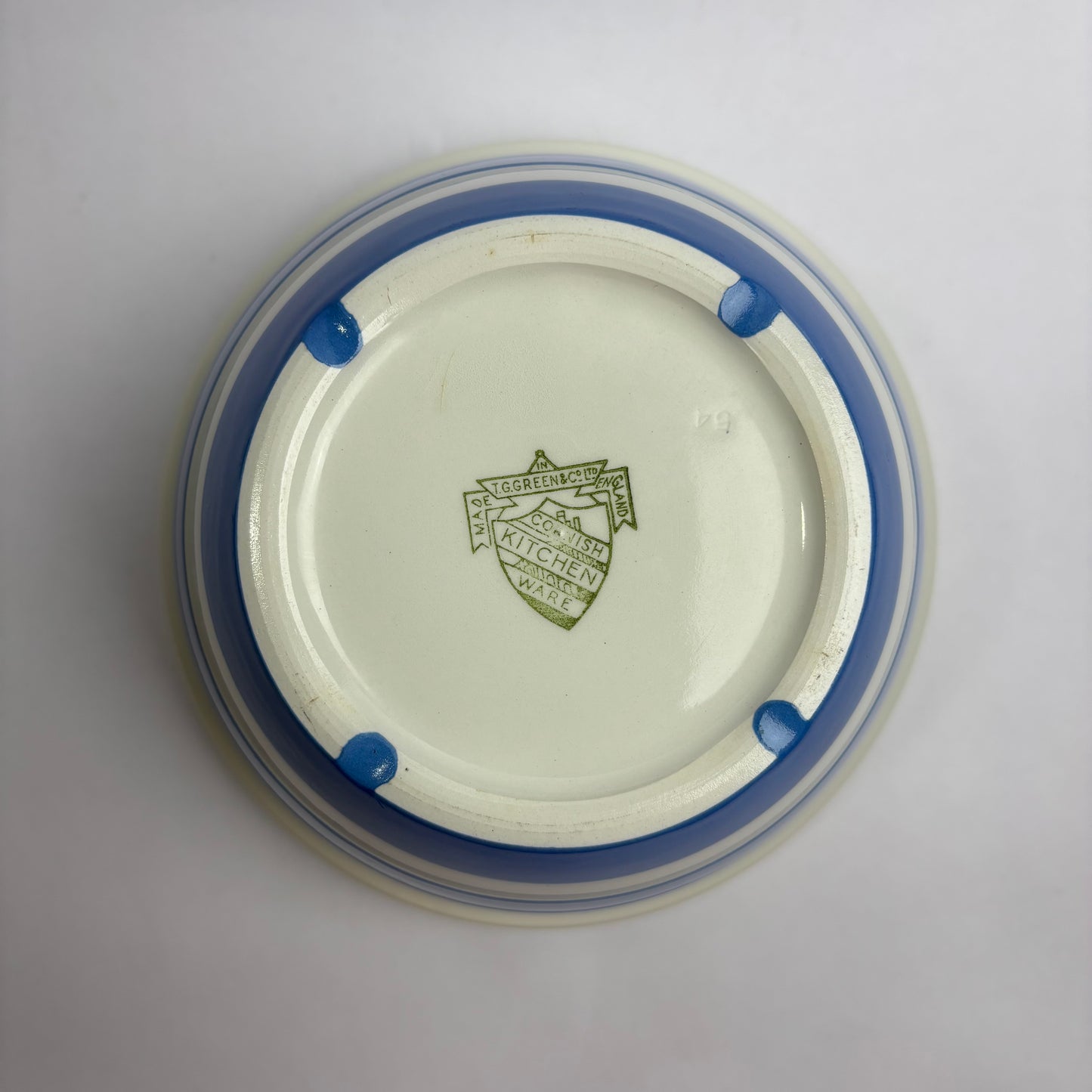 Cornishware Mixing Bowl 19 cm – Pre-1967 T.G. Green England
