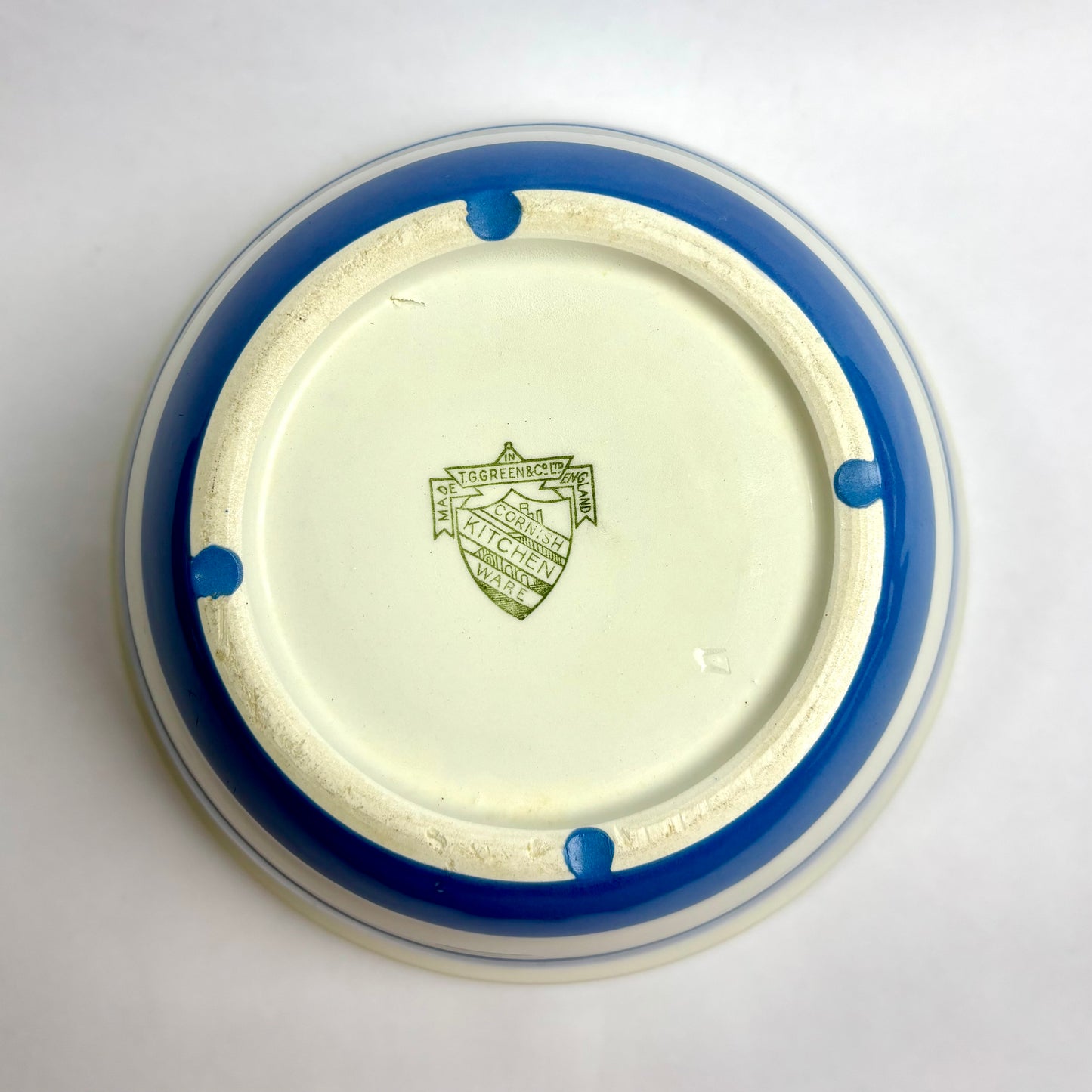 Cornishware Mixing Bowl 21 cm – Pre-1967 T.G. Green England