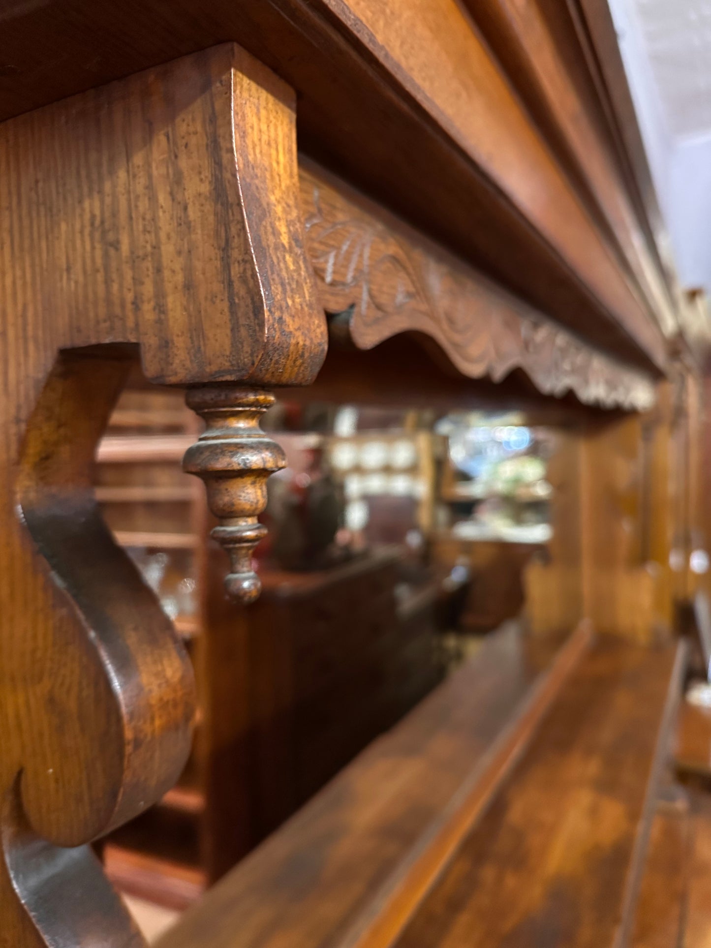 Victorian Oak Sideboard with Light Bulb Handles