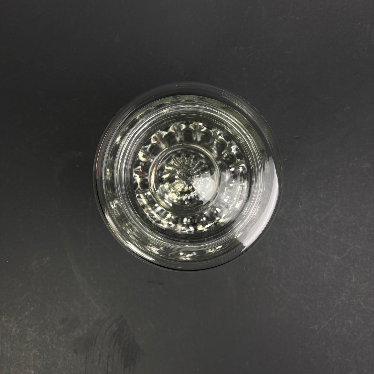 Heavy Cut Crystal Biscuit Barrel with Lid