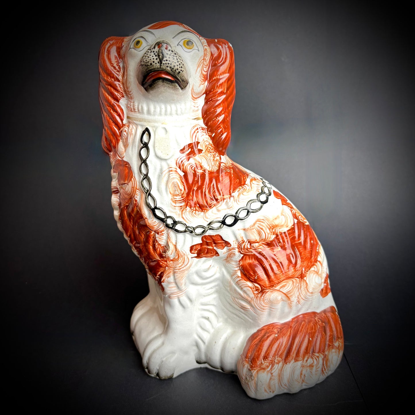 Pair of antique Staffordshire Spaniels