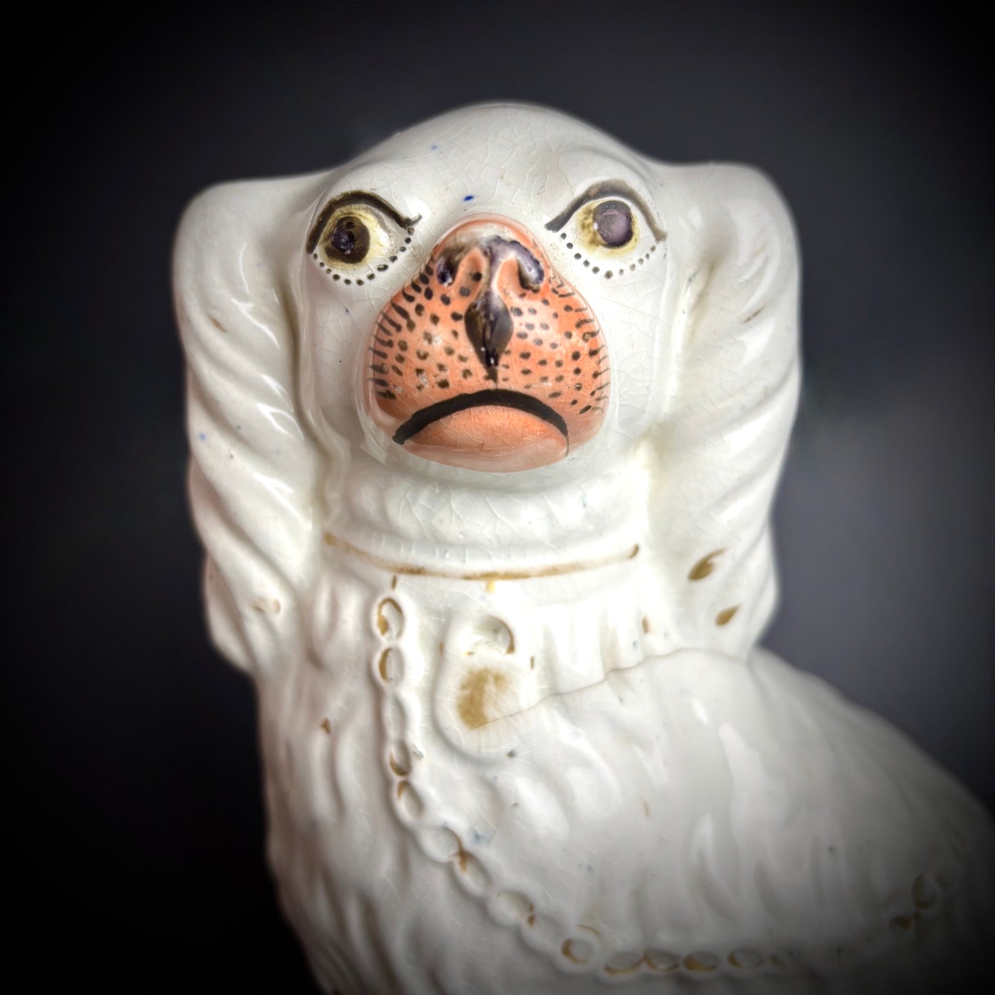 Pair of antique Staffordshire Spaniels
