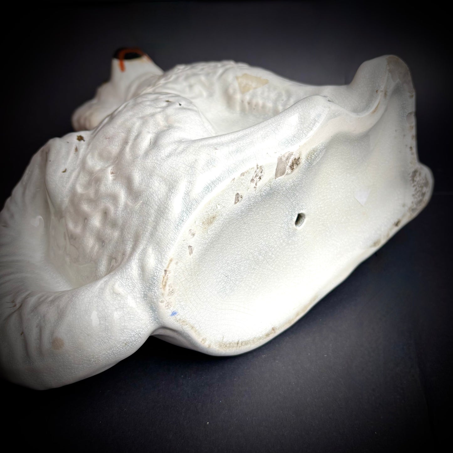 Pair of large antique Staffordshire Spaniels