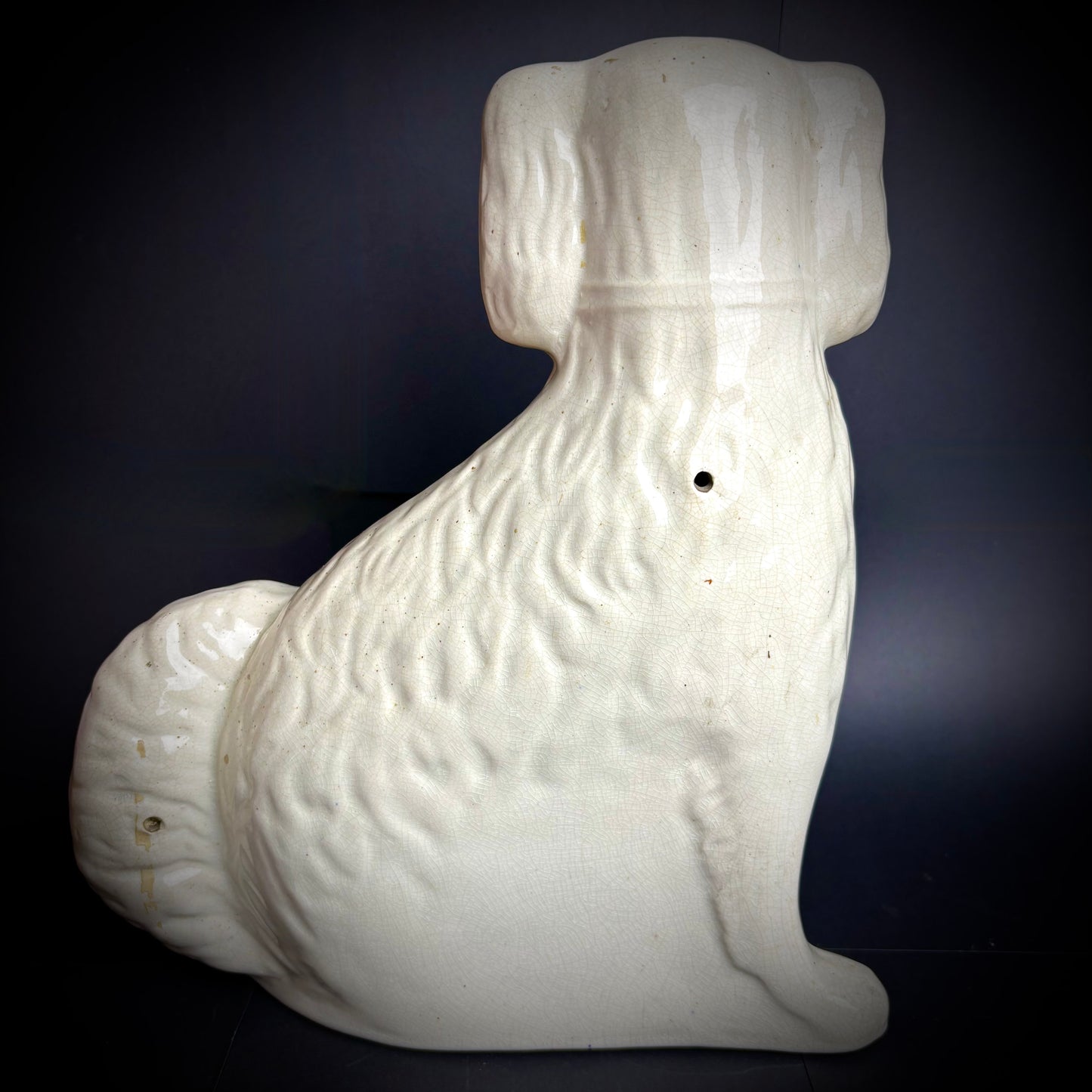 Pair of large antique Staffordshire Spaniels