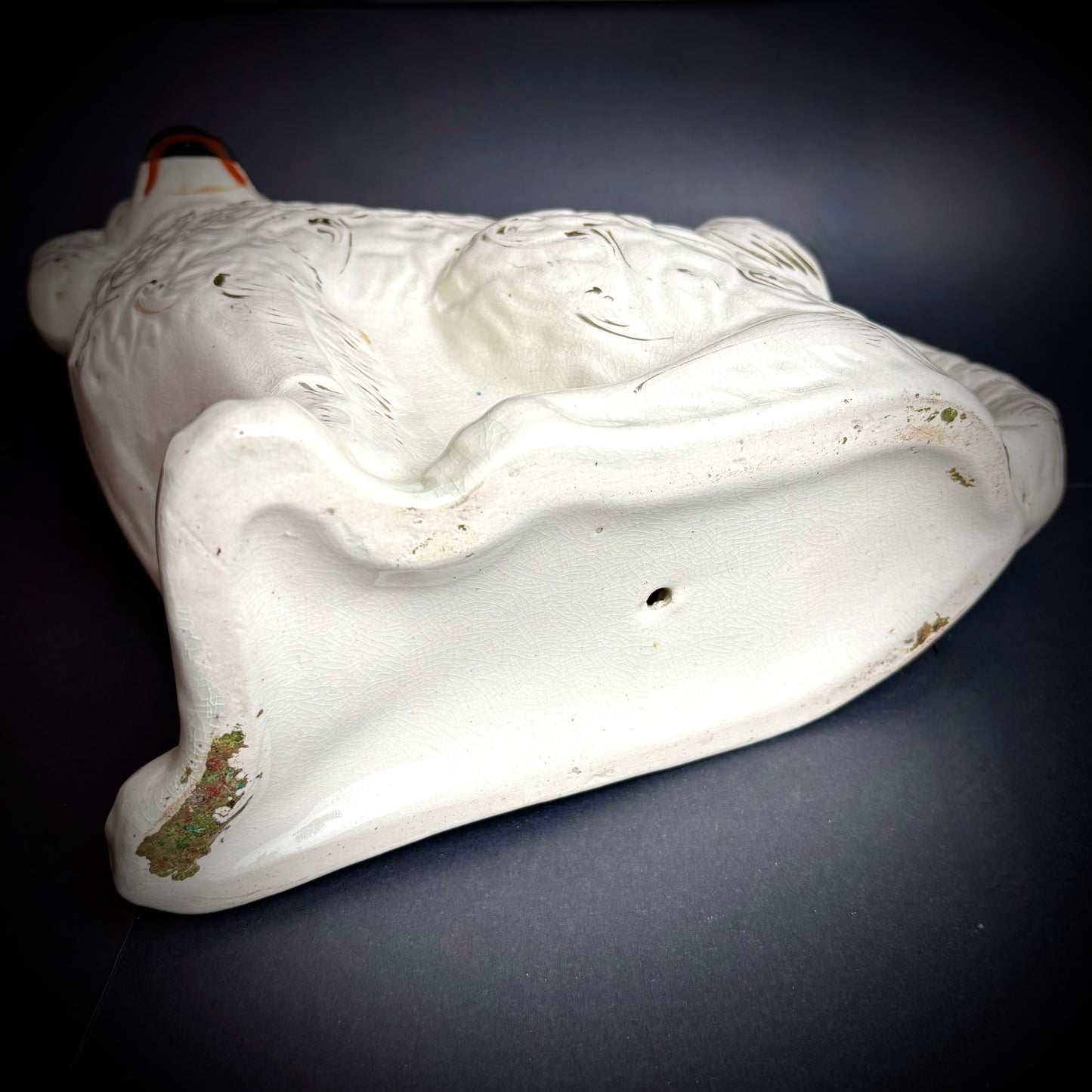 Pair of large antique Staffordshire Spaniels