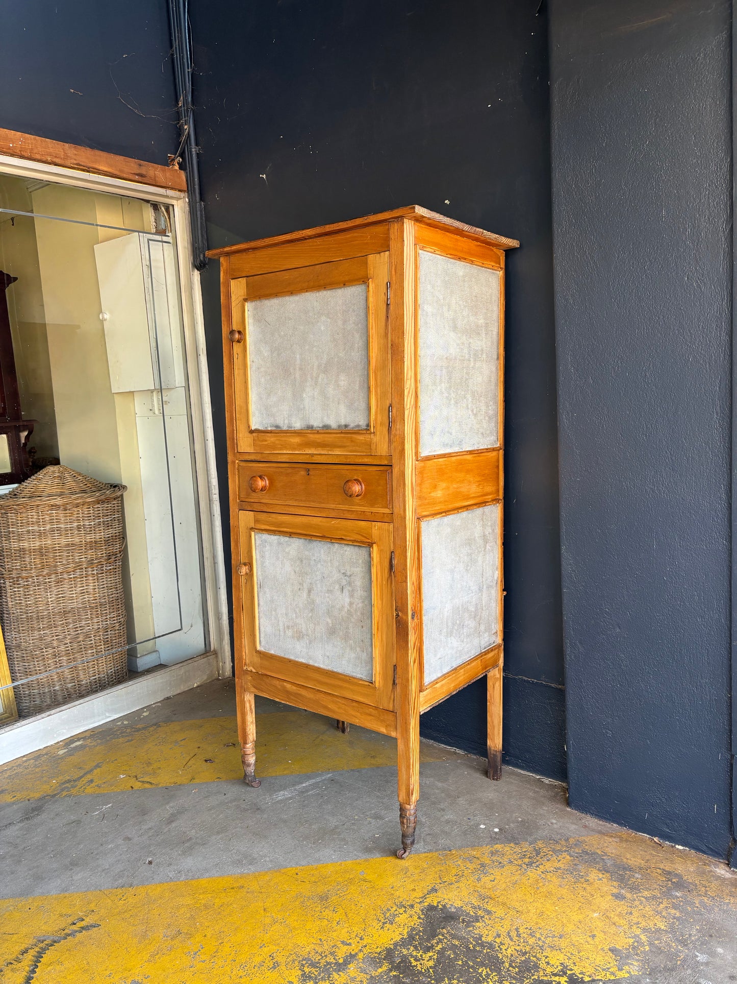 Antique Goldfields double-decker meat safe