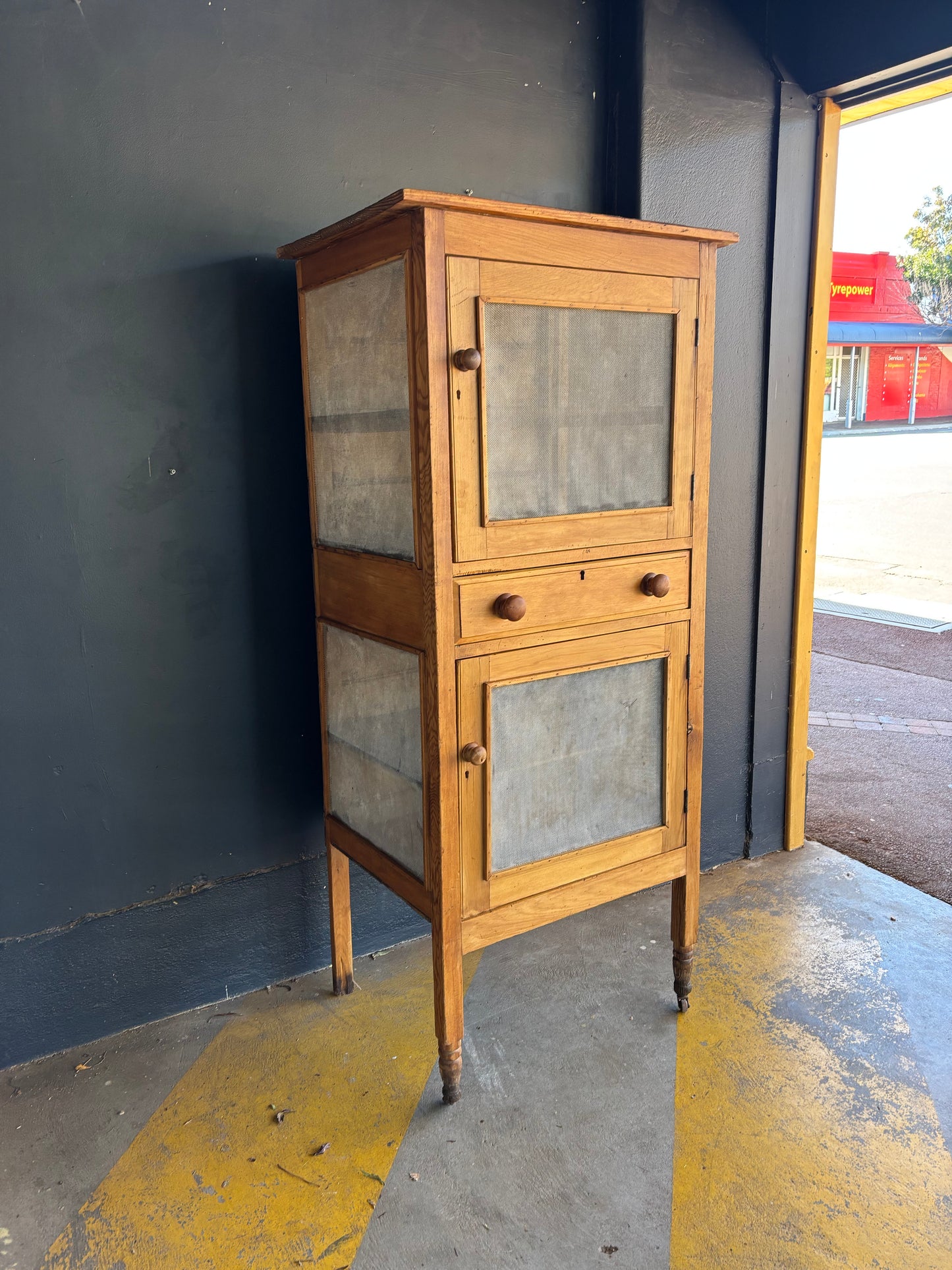 Antique Goldfields double-decker meat safe