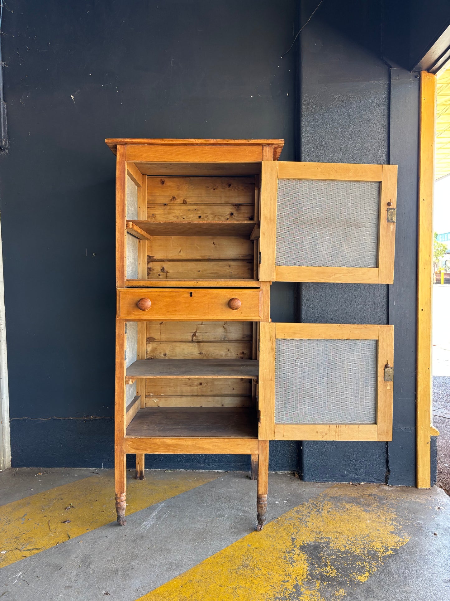 Antique Goldfields double-decker meat safe
