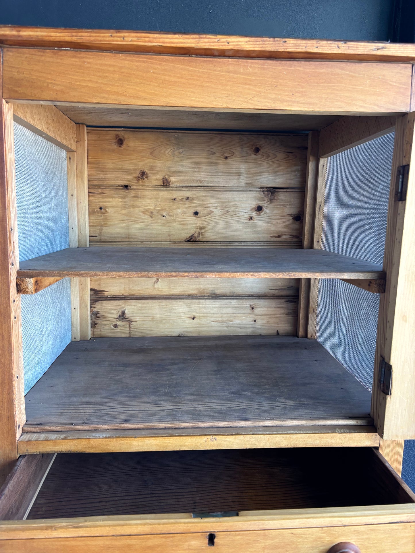 Antique Goldfields double-decker meat safe