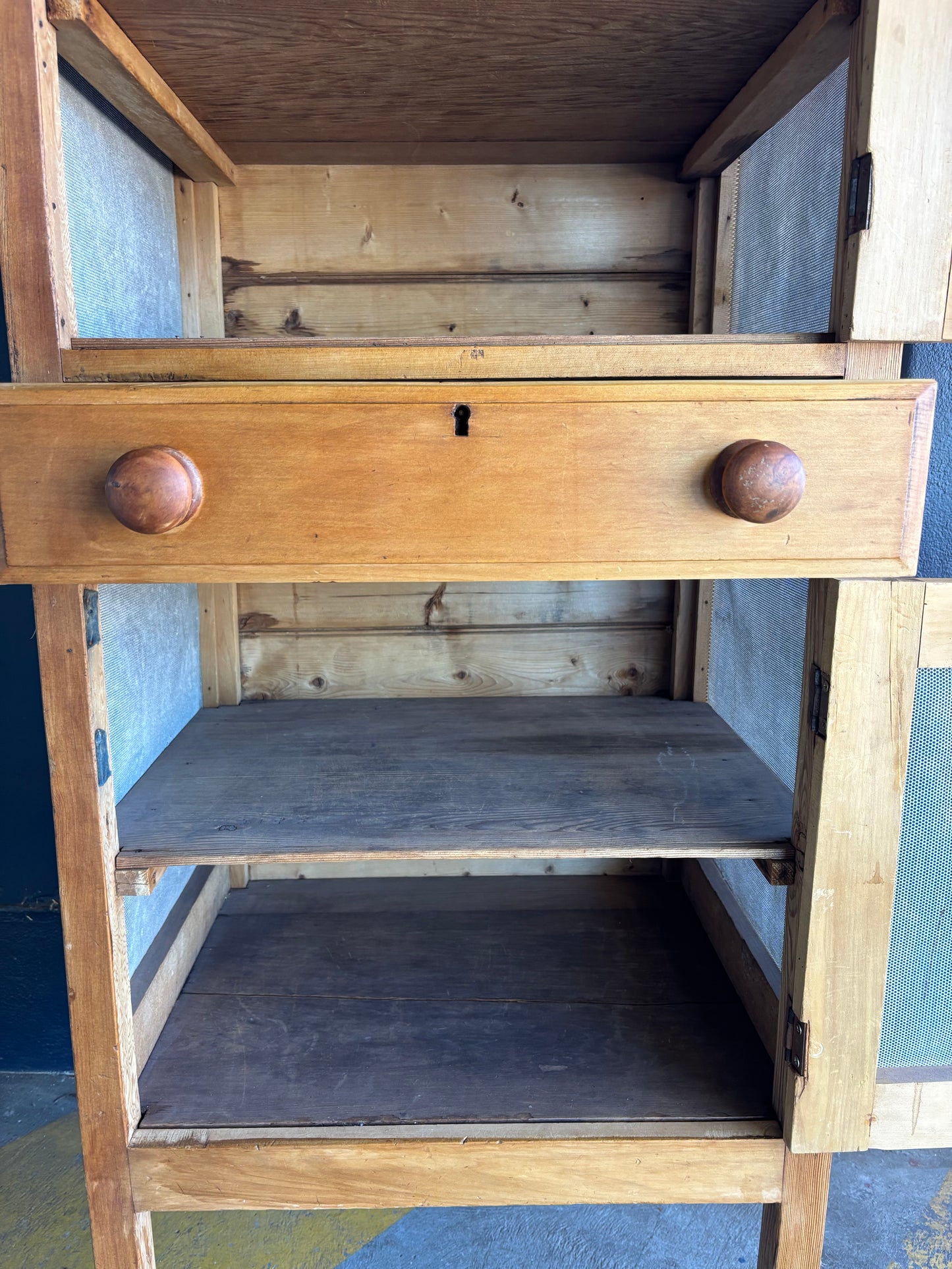 Antique Goldfields double-decker meat safe