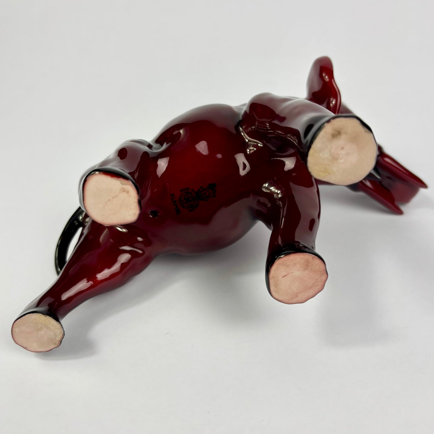 Royal Doulton Flambé Elephant Figurine – England