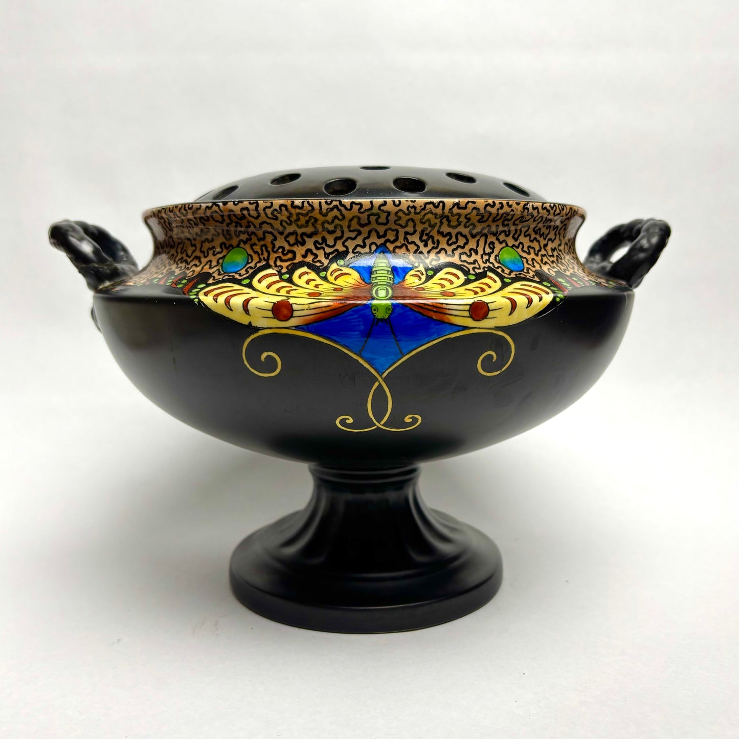 Scarce antique Crown Ducal Jardinere Rose Bowl