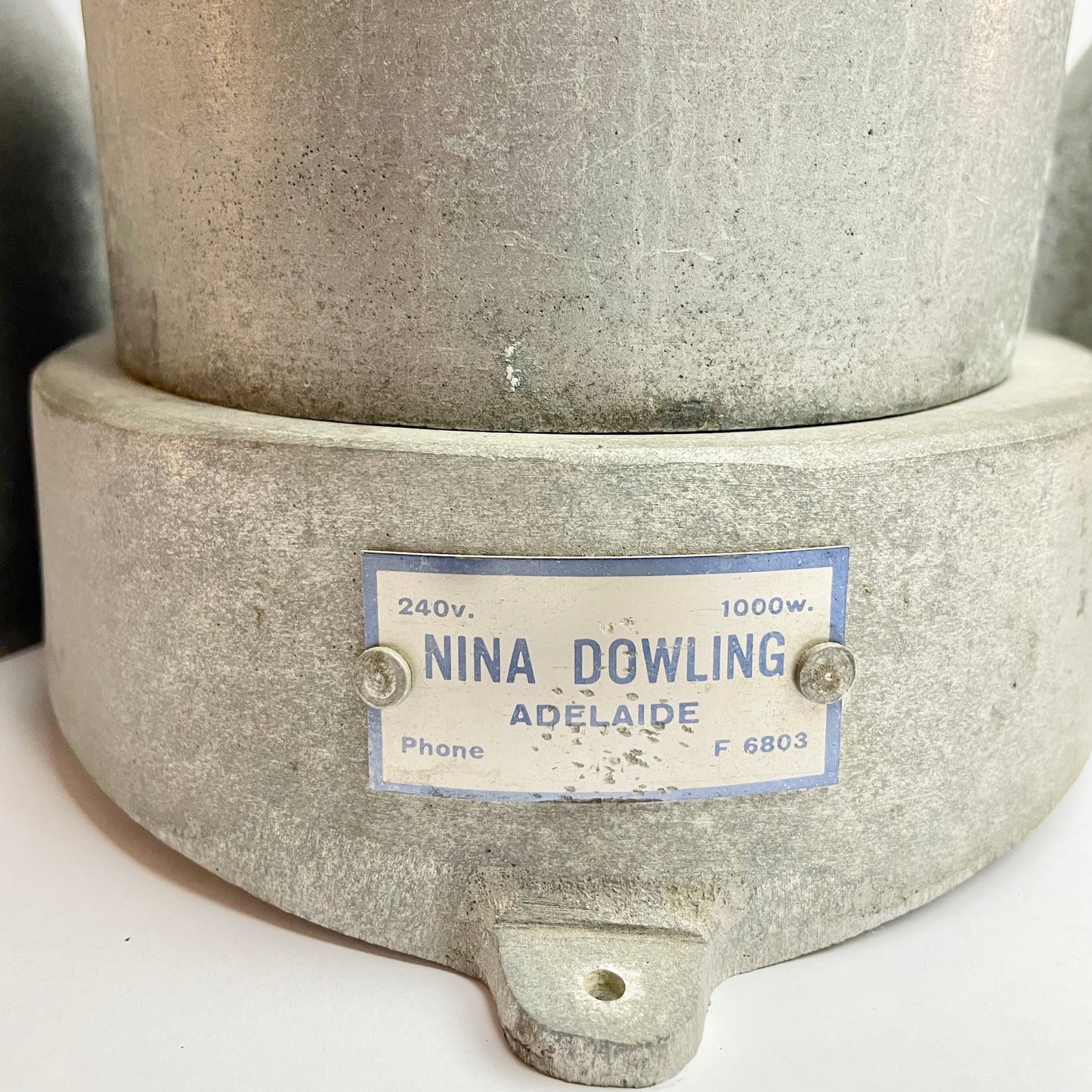 Vintage Aluminium Hat Stretcher by Nina Dowling, Adelaide