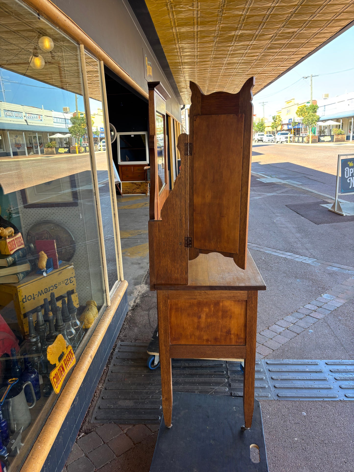 Edwardian oak dressing table