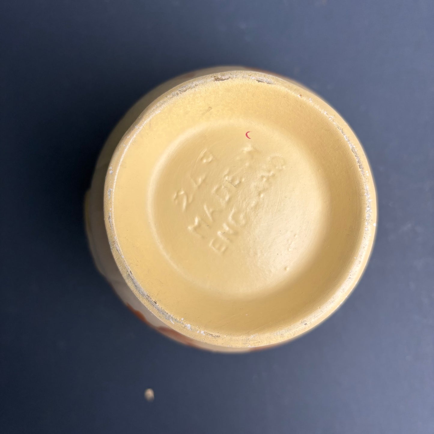 Vintage English Pottery Jug – Hand Painted Floral – Cottage Style