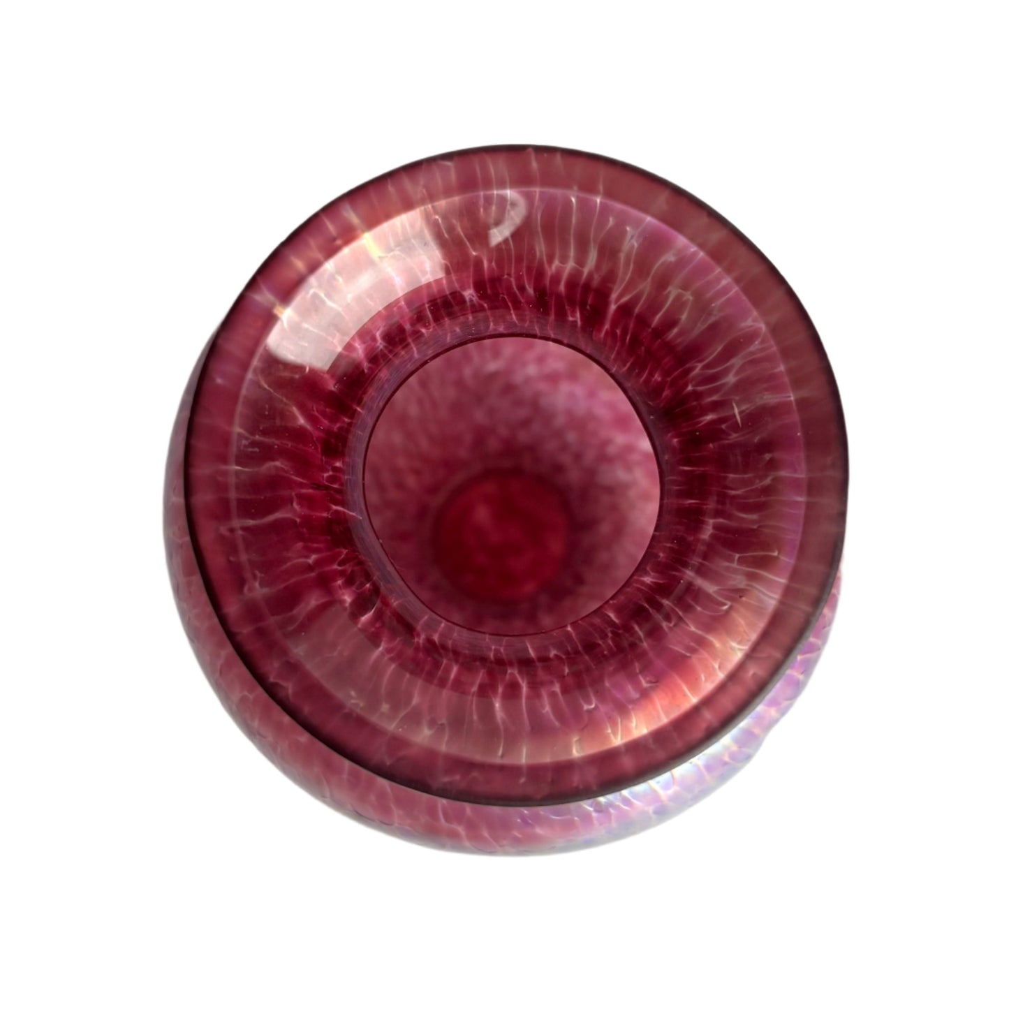 Iridescent Studio Art Glass Vase