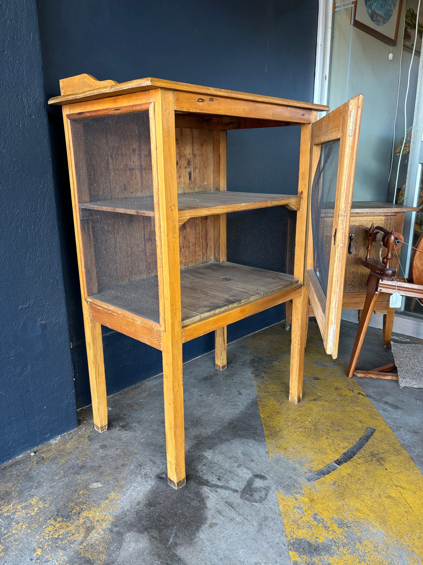 Antique pine meat safe from the Goldfields