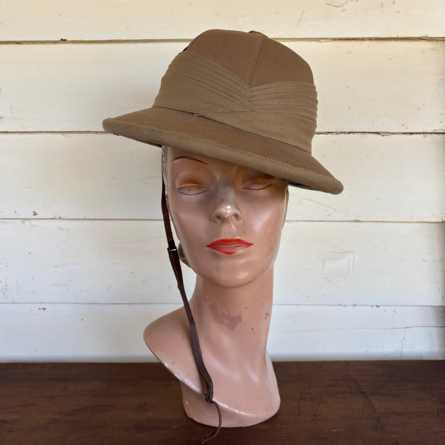 Vintage “Goodes Hat Shop” Safari Pith Helmet — Hay Street, Perth