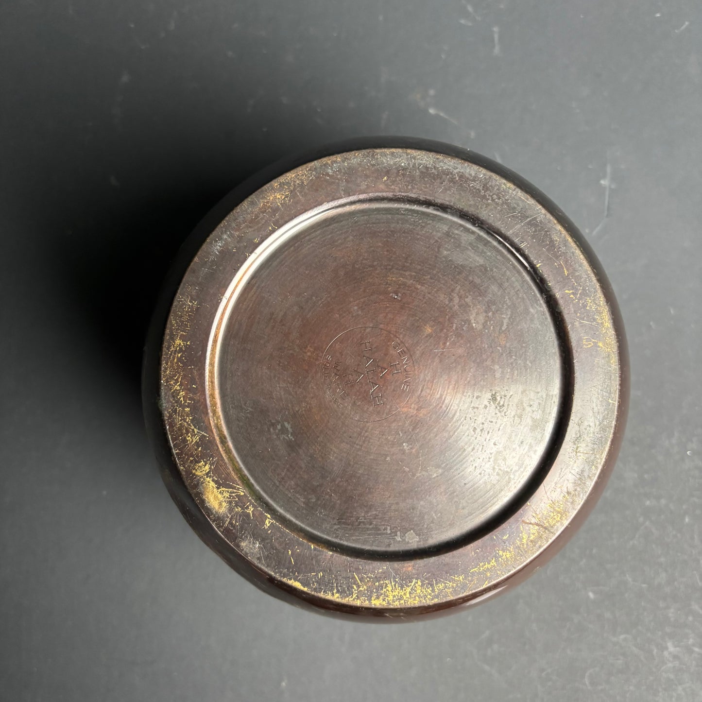 Vintage Solid Brass Planter Bowl – Halal Ware