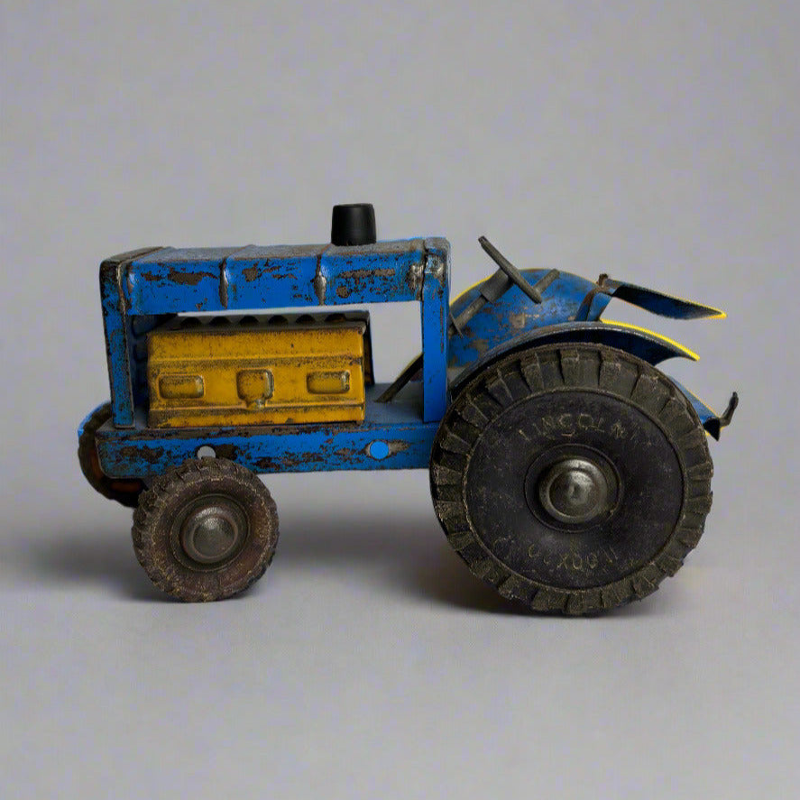 Vintage Wyn-Toy Blue Tractor Toy Made In Australia