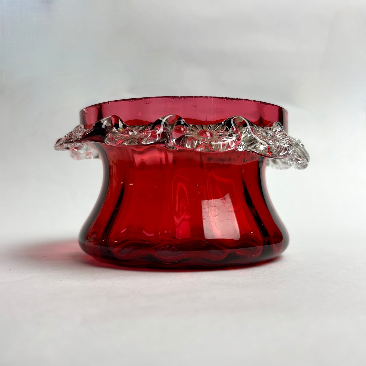 Victorian Cranberry Glass Bowl