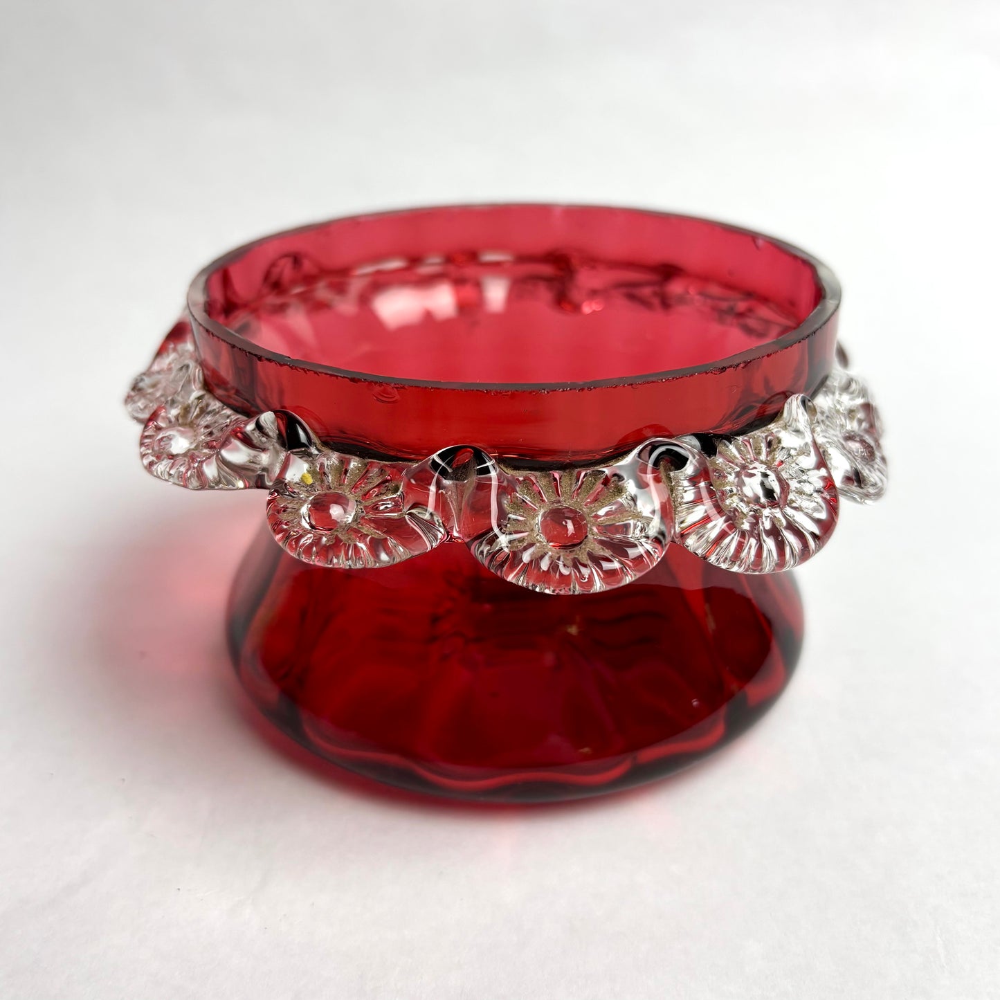 Victorian Cranberry Glass Bowl