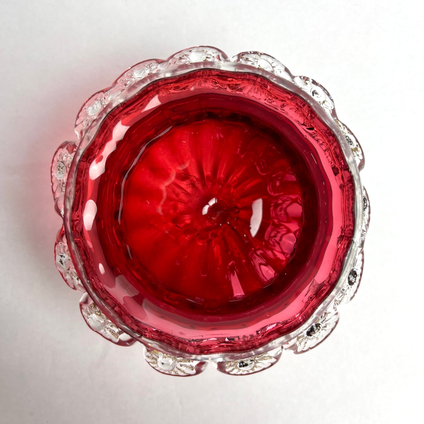 Victorian Cranberry Glass Bowl