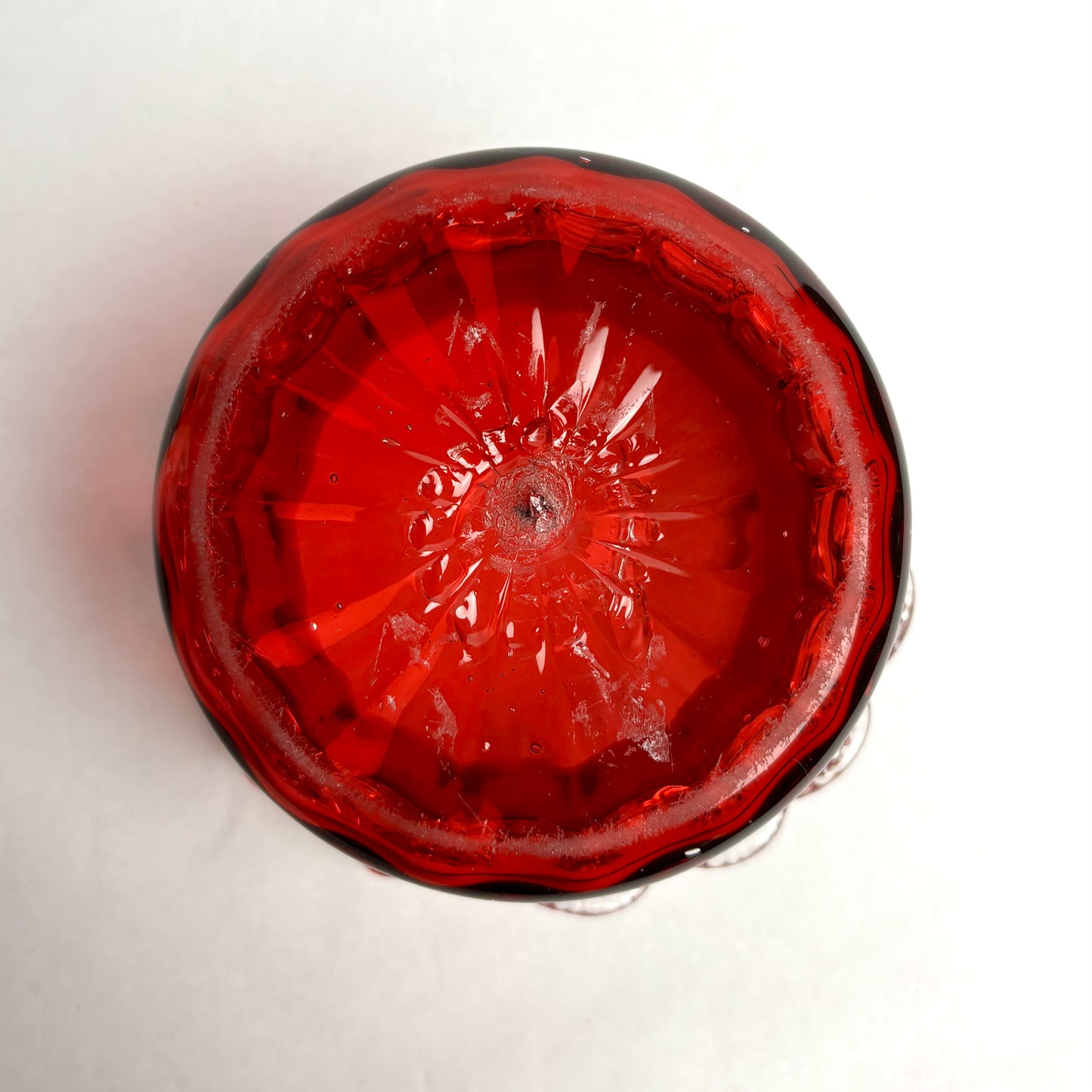 Victorian Cranberry Glass Bowl