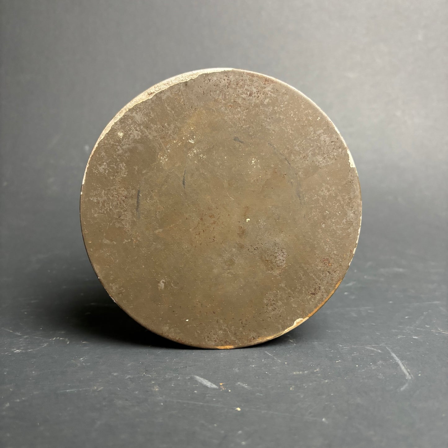 Vintage Metal Spirit Kettle / Spirit Can with Brass Cap Chain Marked “SPIRITS”