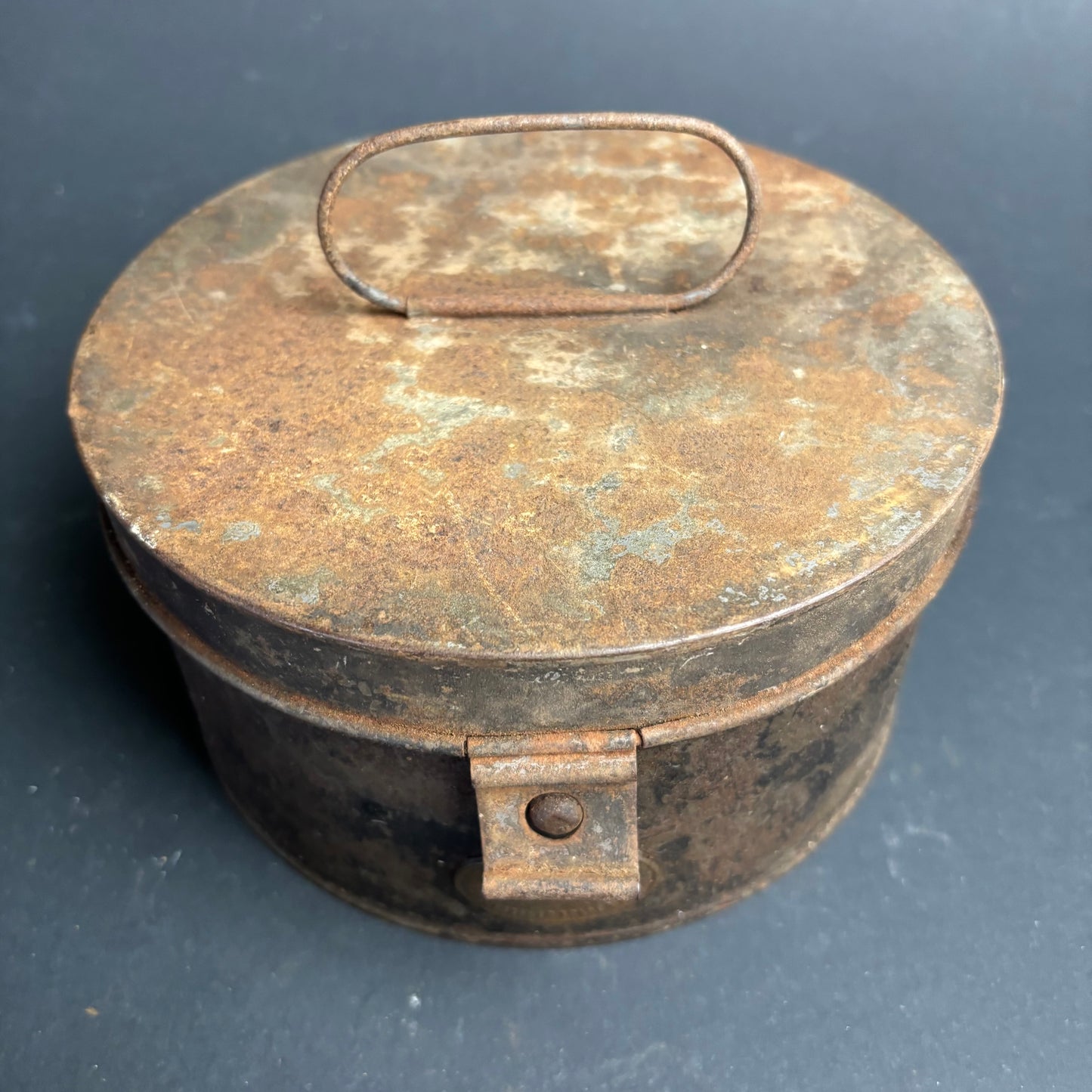 Antique SIRRAM Picnic Tin – Early 20th Century Travel Food Carrier