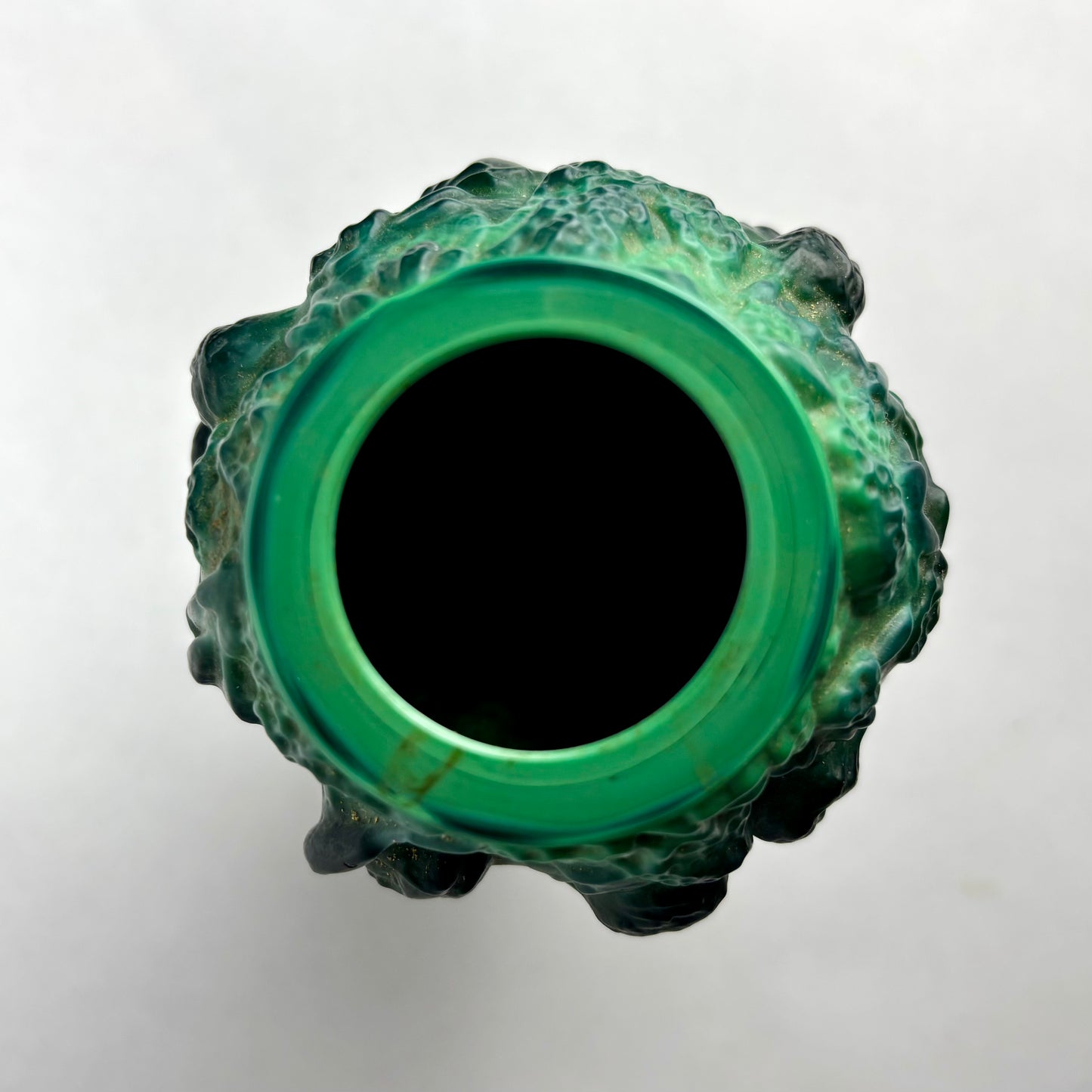 Art Deco H.Hoffmann Bacchantes malachite posy vase