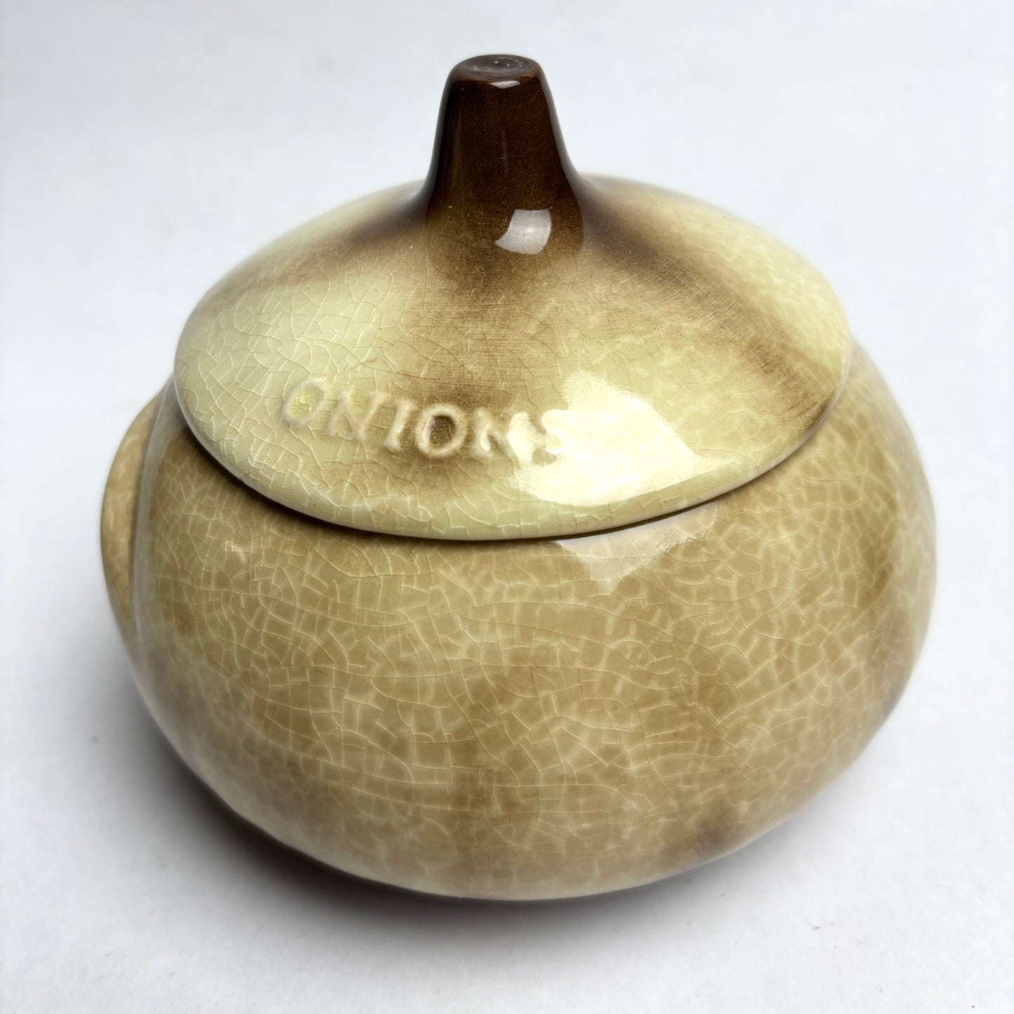 Vintage Pickled Onion Ugly Face Lidded Jar by SylvaC