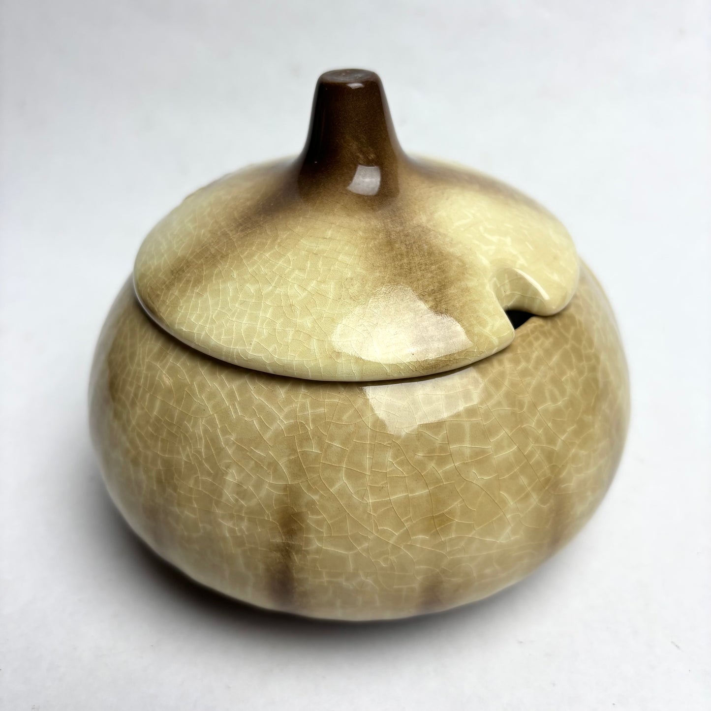 Vintage Pickled Onion Ugly Face Lidded Jar by SylvaC