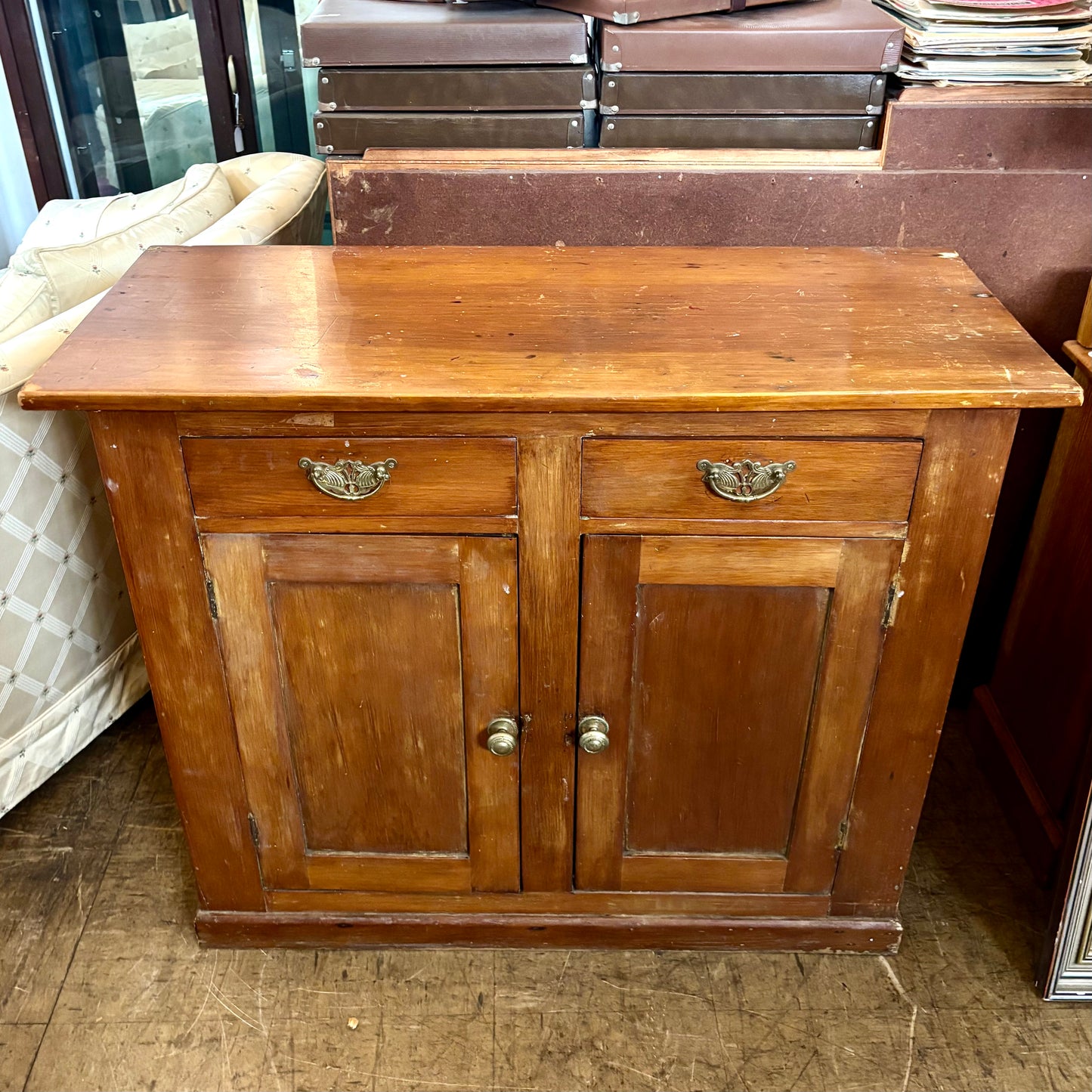 Vintage Timber Kitchen Cupboard / Sideboard c. 1930s–40s
