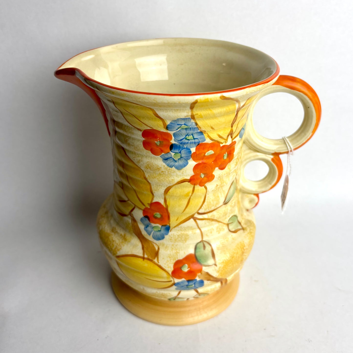 Wadeheath Hand-Painted Floral Jug – 19cm