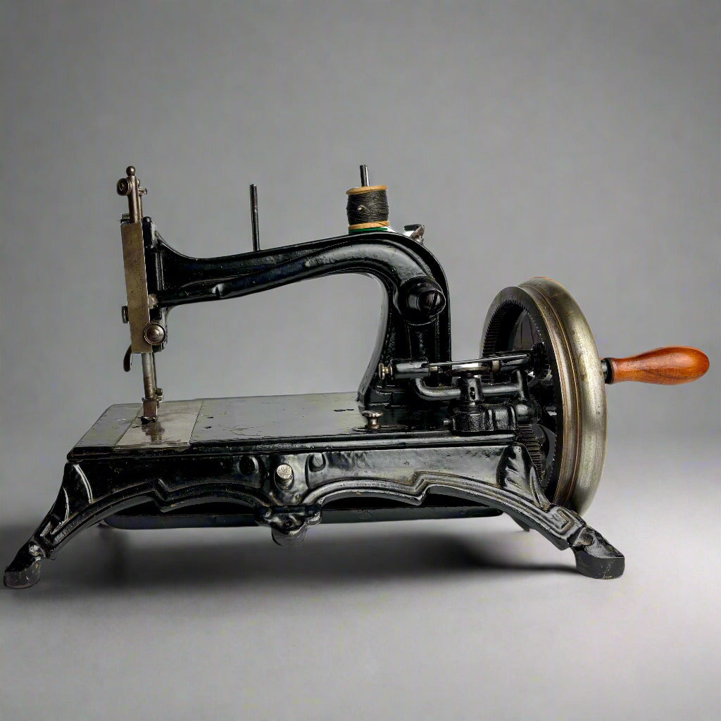 Junker & Ruh Hand-Crank Sewing Machine (c. 1880s)