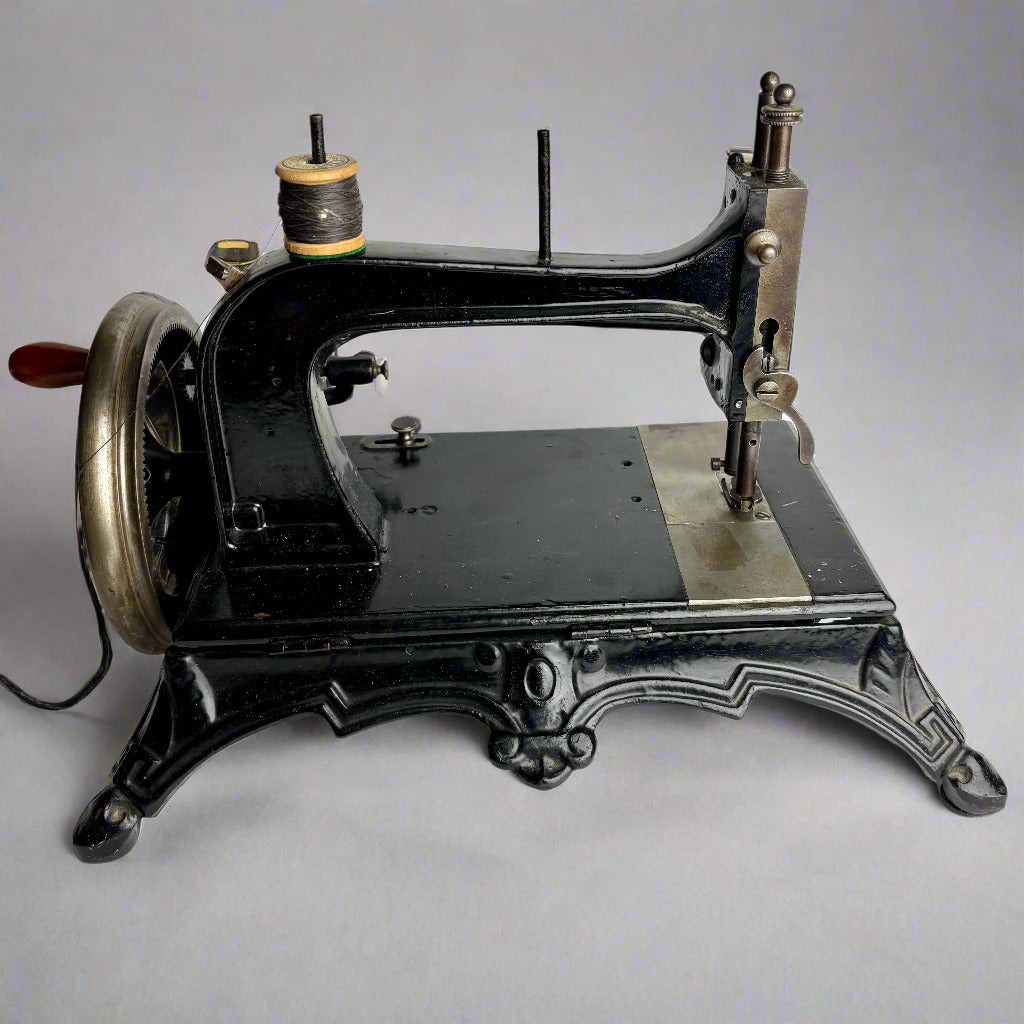 Junker & Ruh Hand-Crank Sewing Machine (c. 1880s)