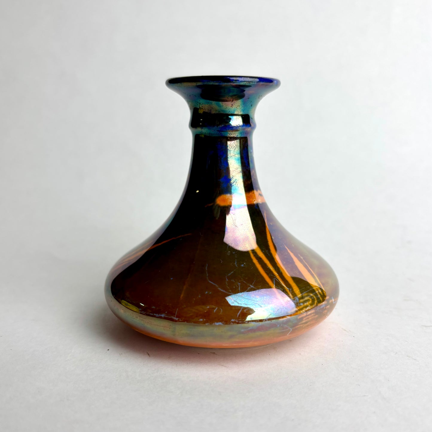 Rare Shelley Lustreware Vase – Iridescent Glaze – 9.5cm