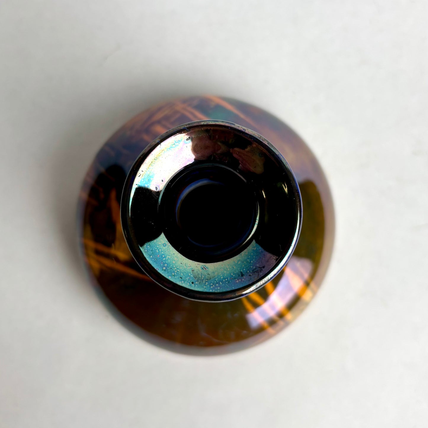 Rare Shelley Lustreware Vase – Iridescent Glaze – 9.5cm