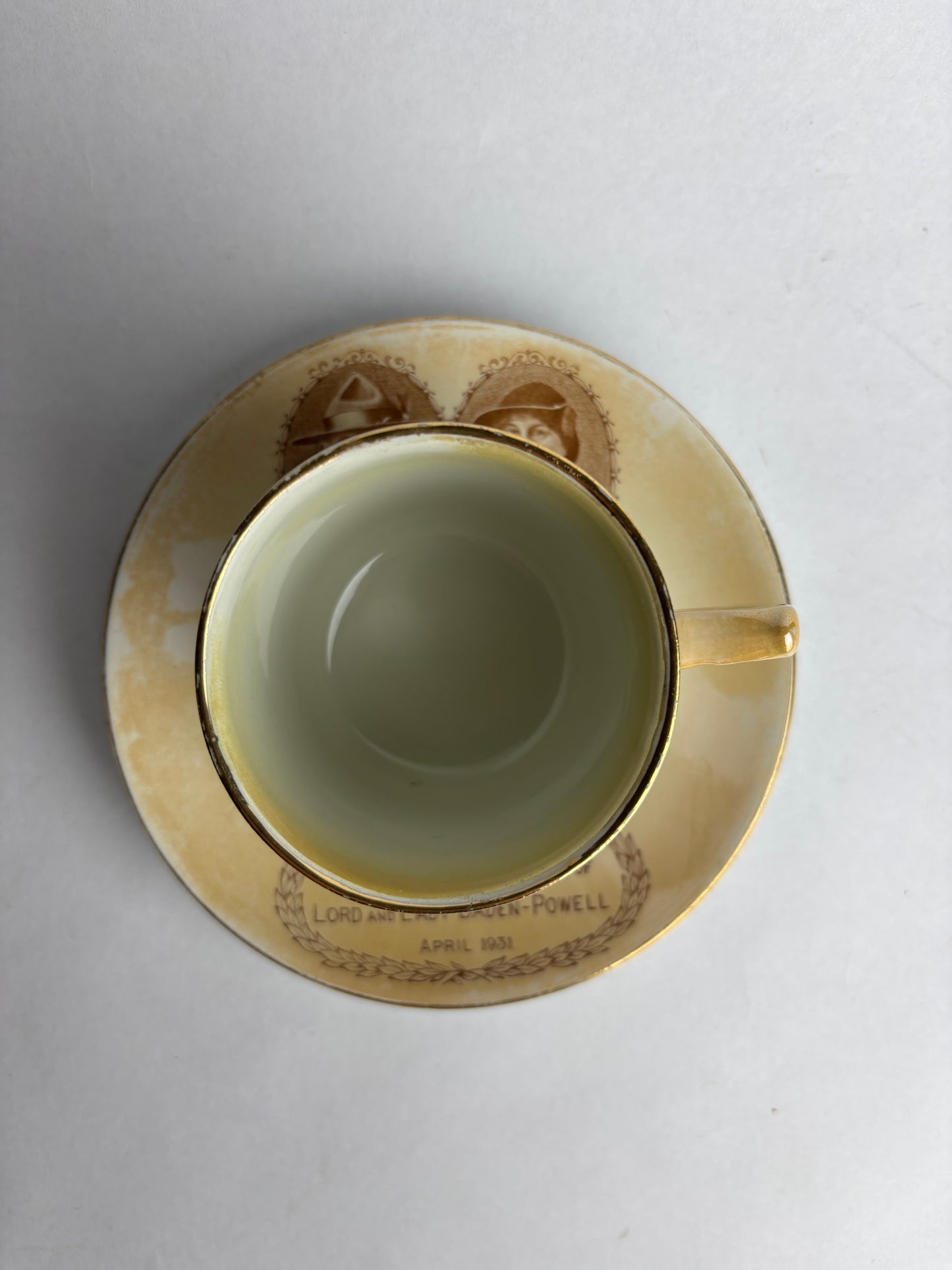1931 Grimwades Commemorative Cup & Saucer – Lord & Lady Baden-Powell Visit to WA