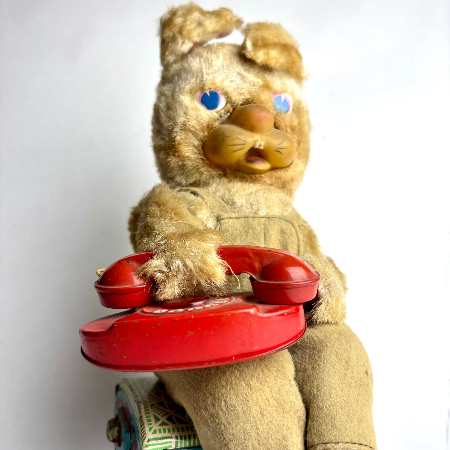 1950s Japanese Telephone Answering Bear – Lights Up, Rings, Hangs Up