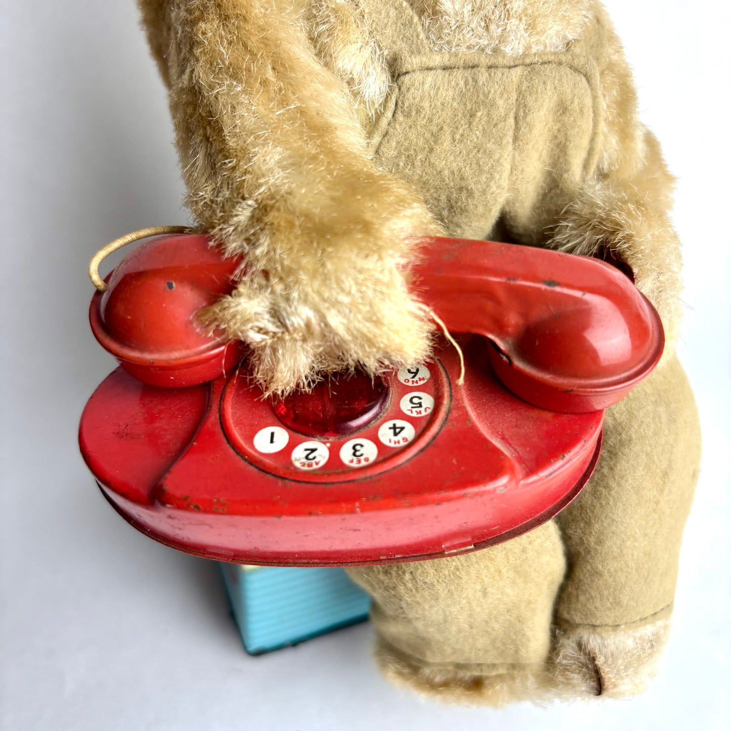 1950s Japanese Telephone Answering Bear – Lights Up, Rings, Hangs Up