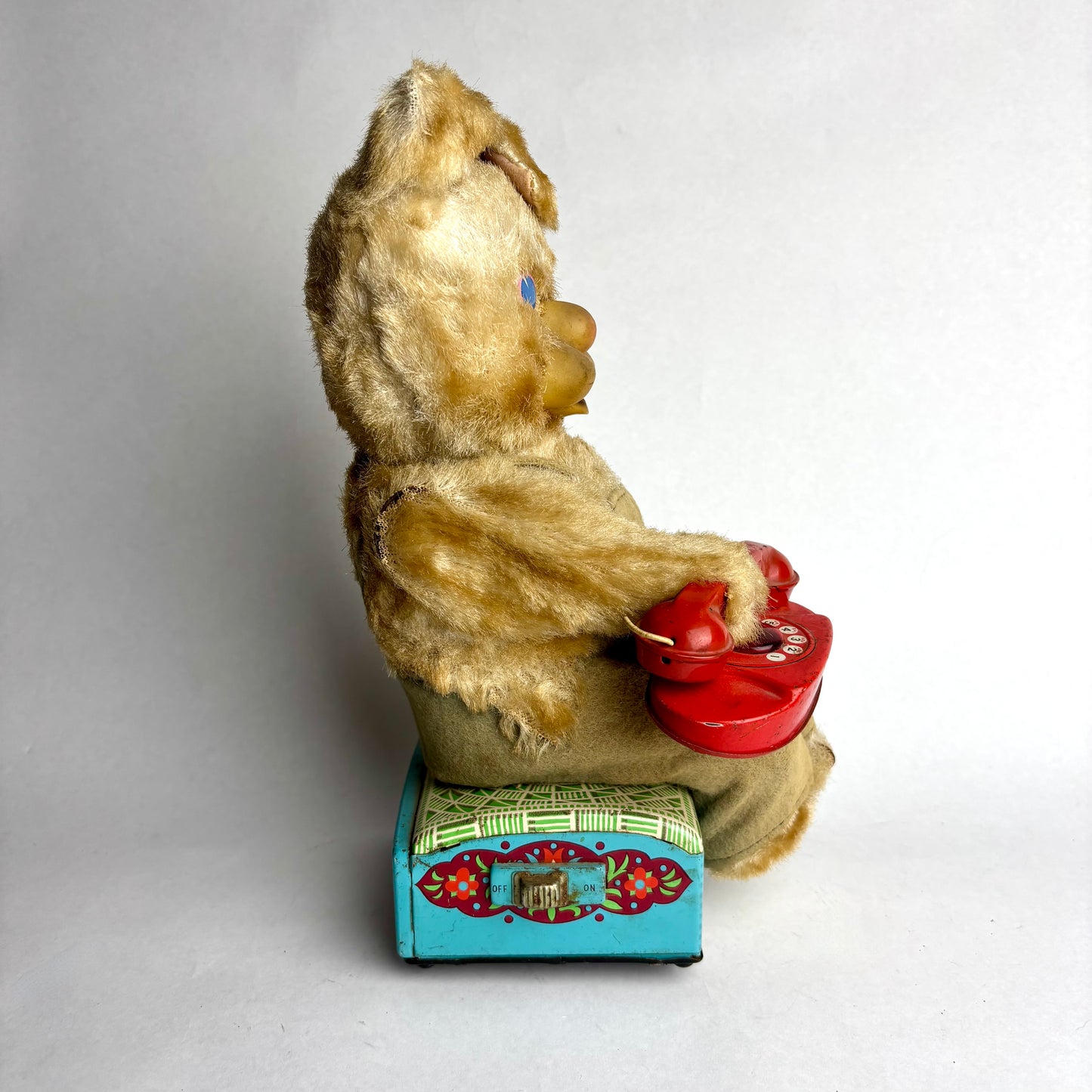 1950s Japanese Telephone Answering Bear – Lights Up, Rings, Hangs Up