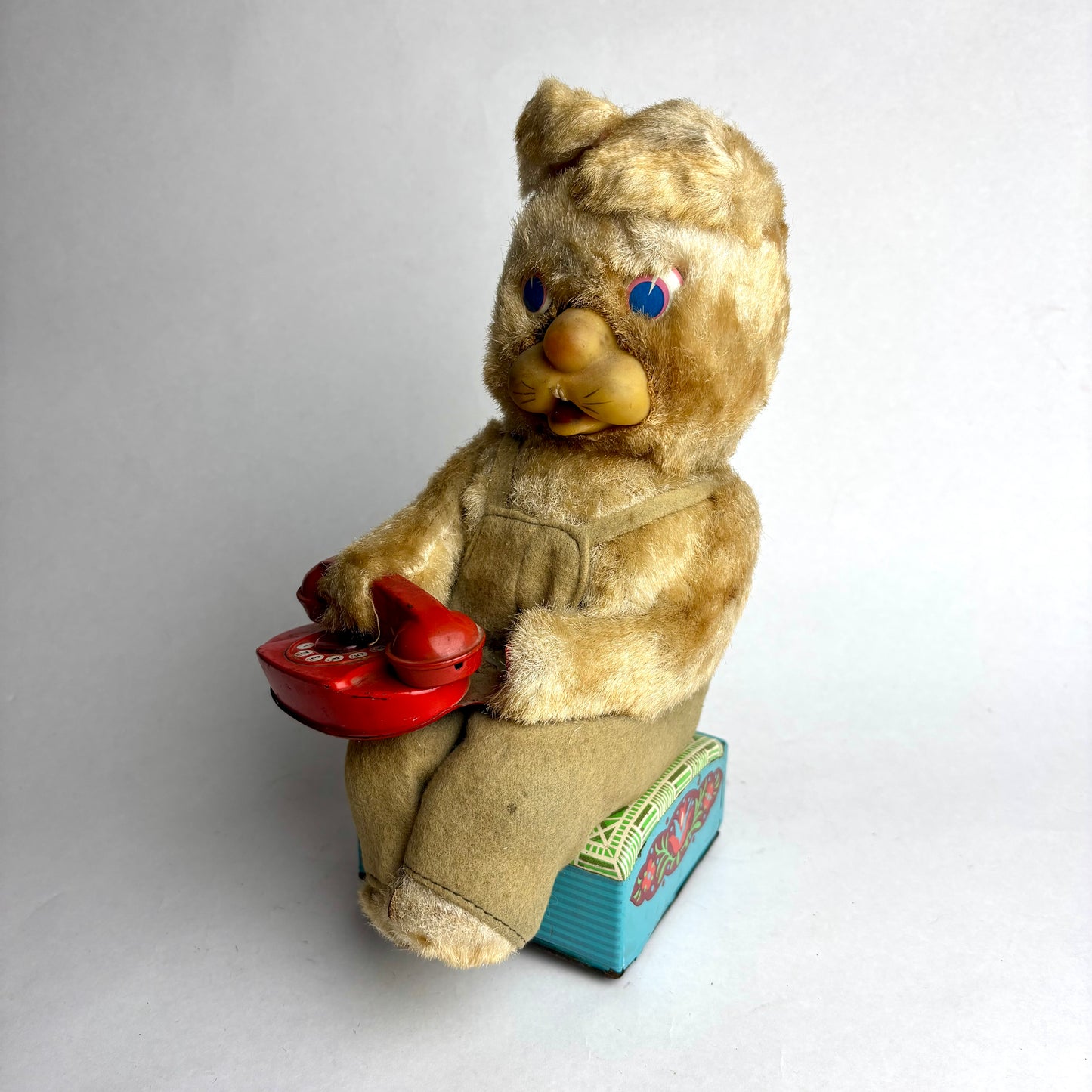 1950s Japanese Telephone Answering Bear – Lights Up, Rings, Hangs Up
