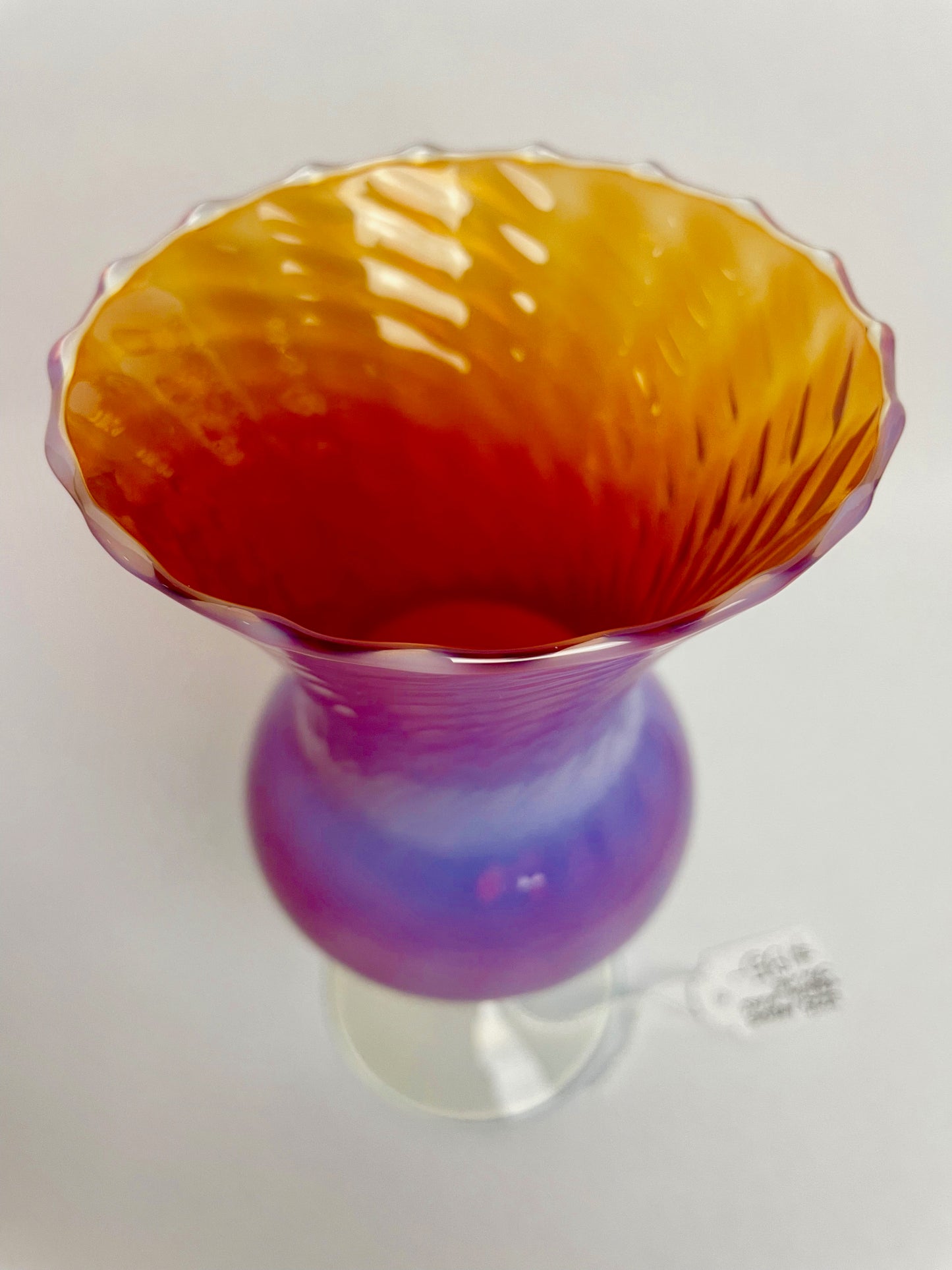 Antique French Opaline Glass Vase