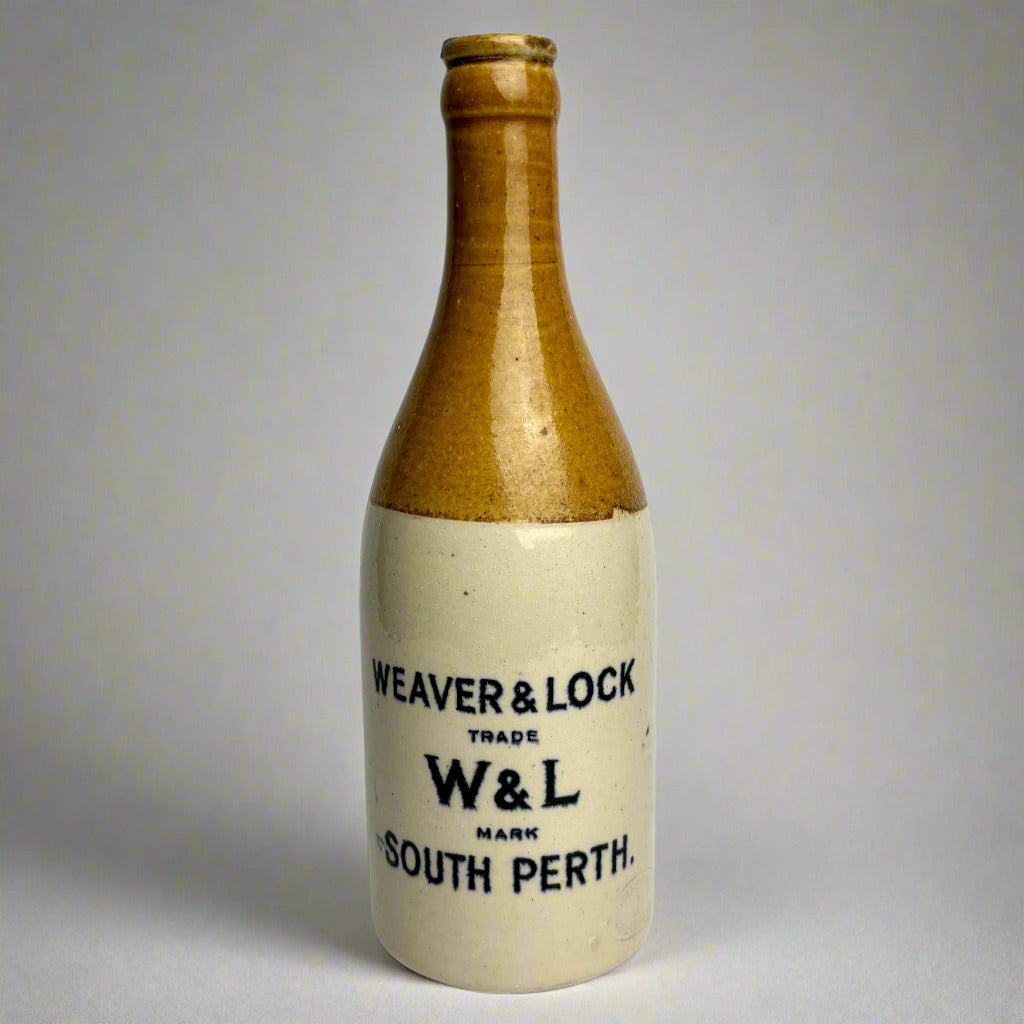 Antique Stoneware Ginger Beer Bottle – Weaver & Lock, South Perth