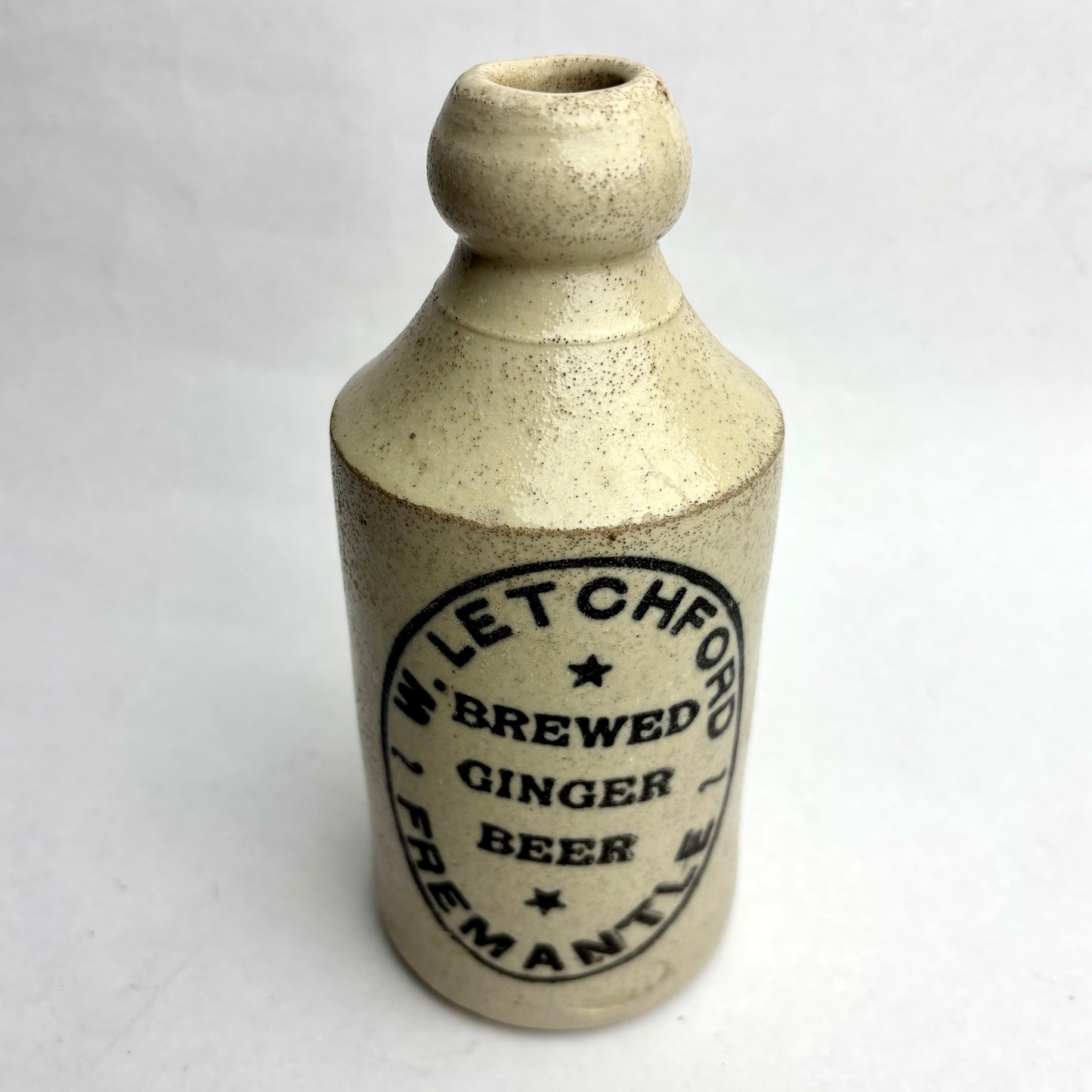 W. Letchford Fremantle Ginger Beer Bottle – Antique Stoneware