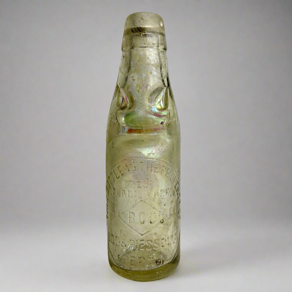 BCD & Piesse Perth Codd Bottle – Iridescent Glass