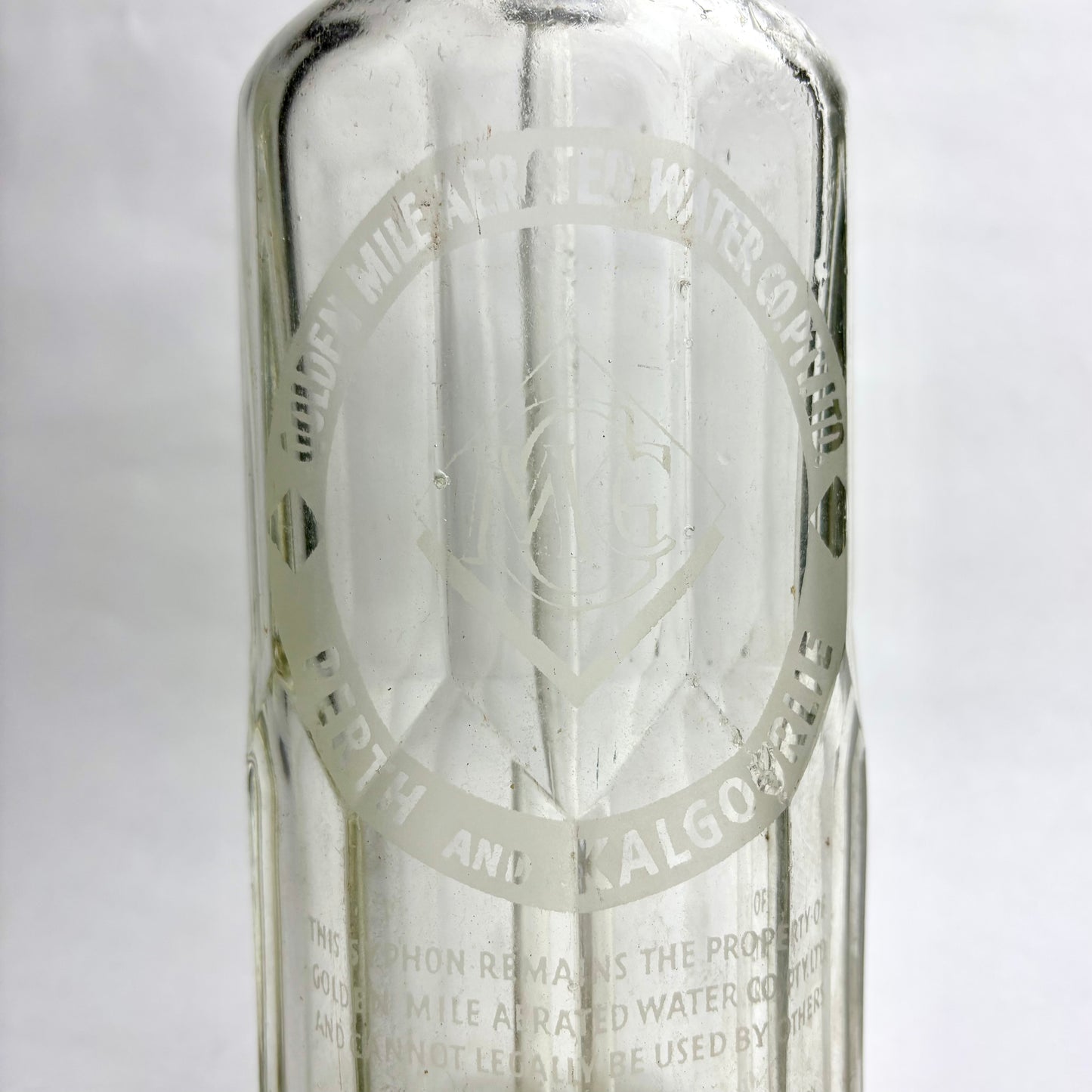 Golden Mile Aerated Water Co. Soda Syphon – Perth & Kalgoorlie