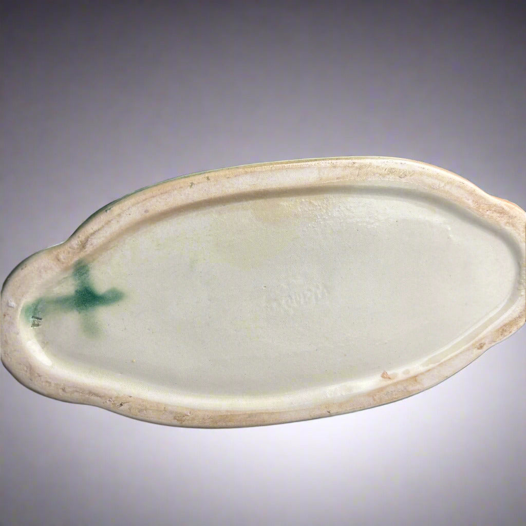 Wembley Ware Fan Vase – Mid-Century Glaze – $75